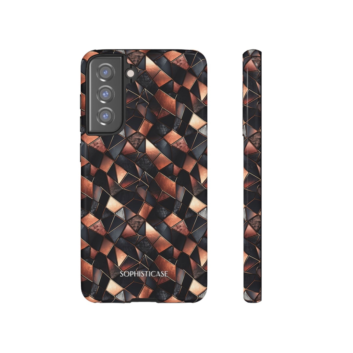 Rose' Runway in Noir Mosaic - Tough Phone Case