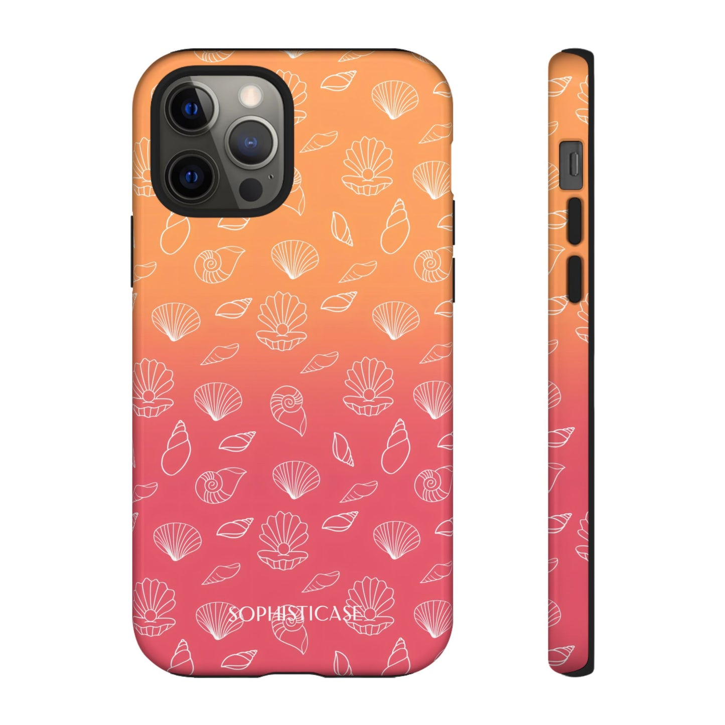 Seashell Society in Sunset Orange - iPhone Case