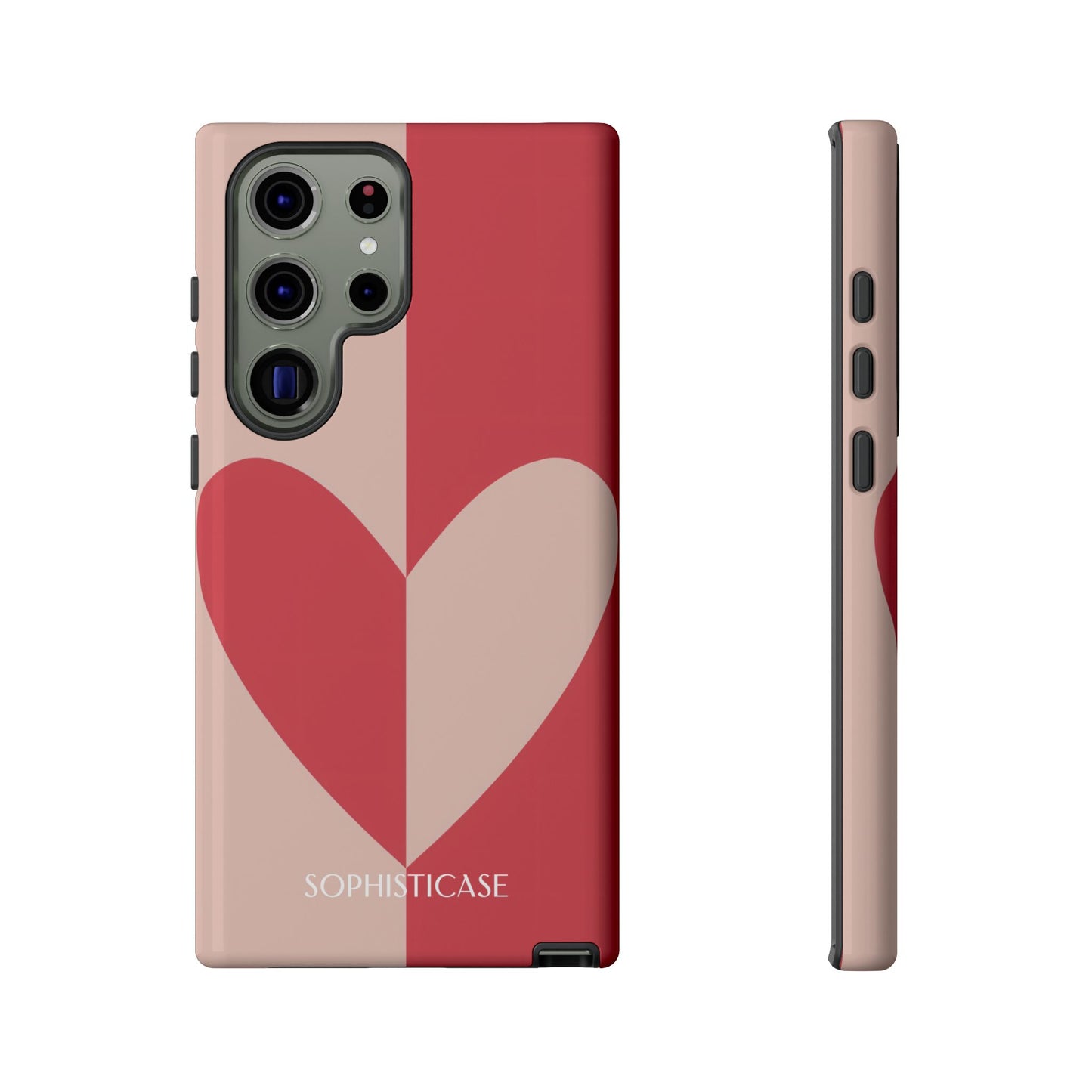Be Mine in Red and Brown - Protective Phone Case for Samsung Galaxy - Sophisticase