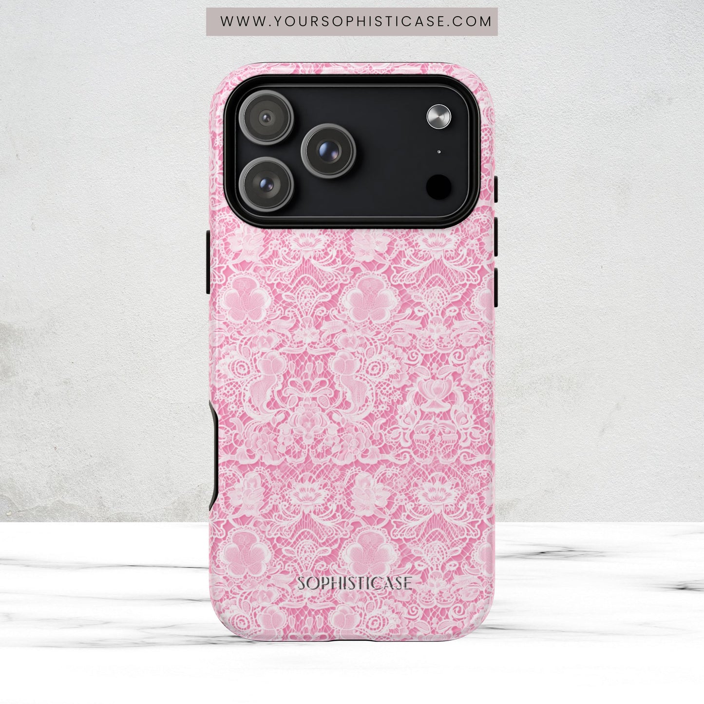 Luxe Lace in Pink - Magsafe Case