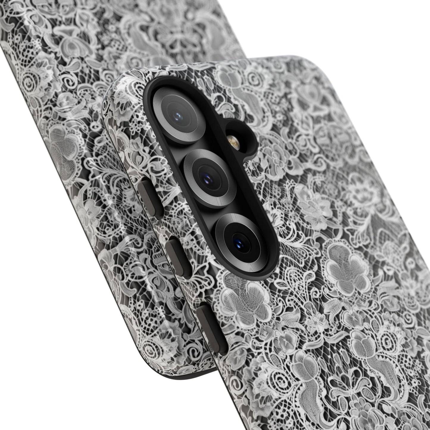 Luxe Lace in Black - Tough Phone Case