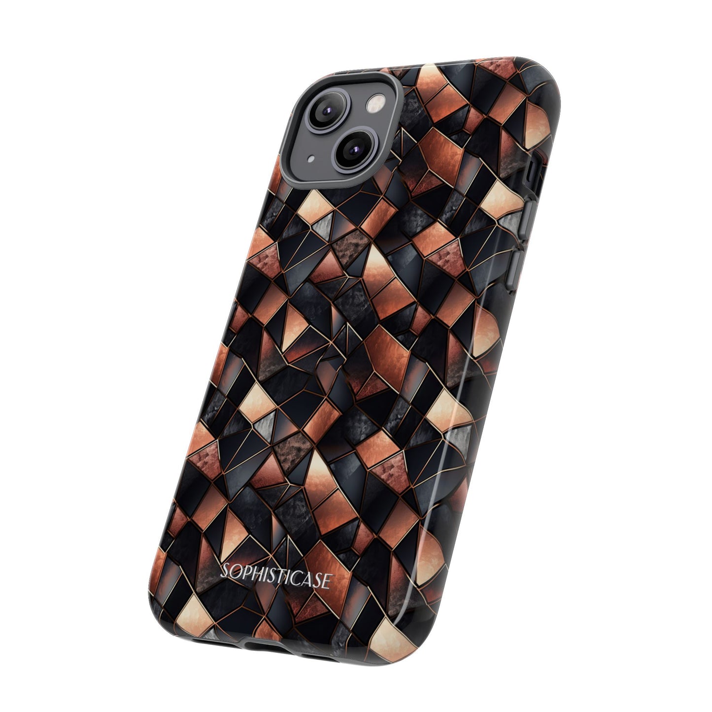 Rose' Runway in Noir Mosaic - Tough Phone Case