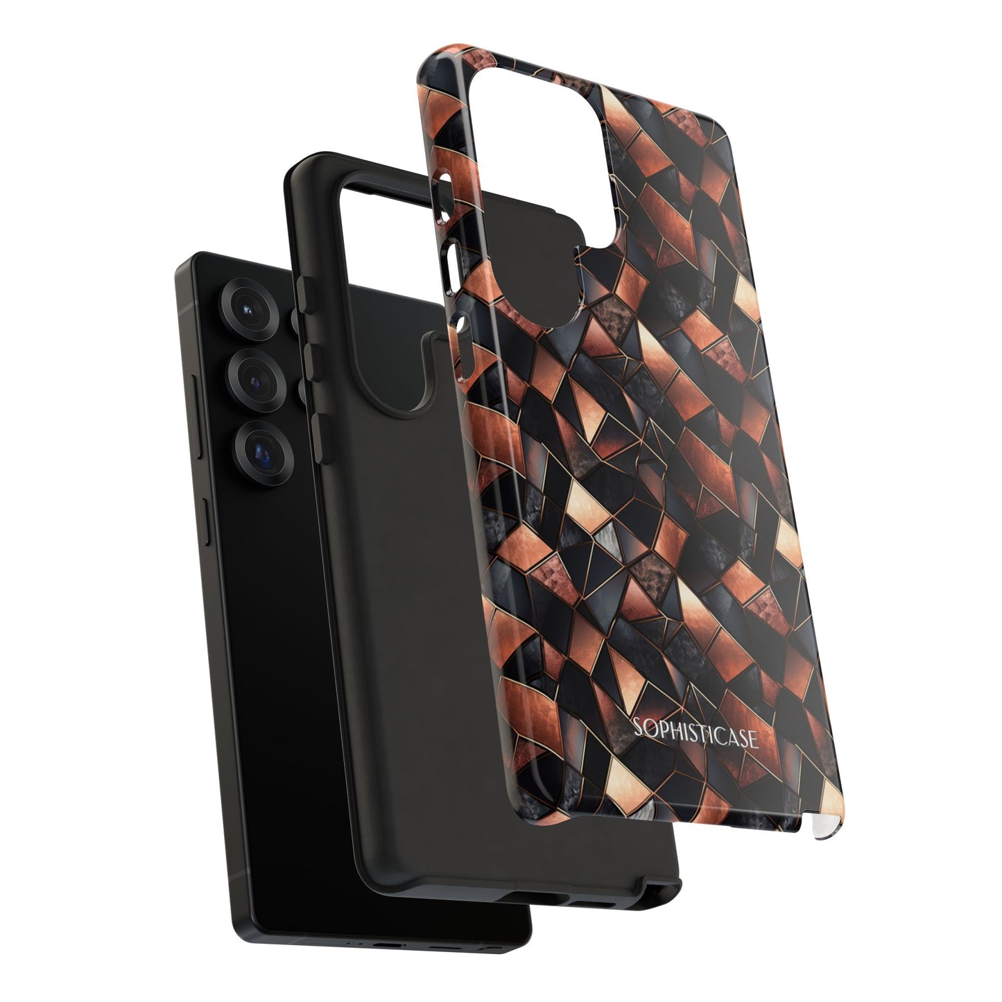 Rose' Runway in Noir Mosaic - Tough Phone Case