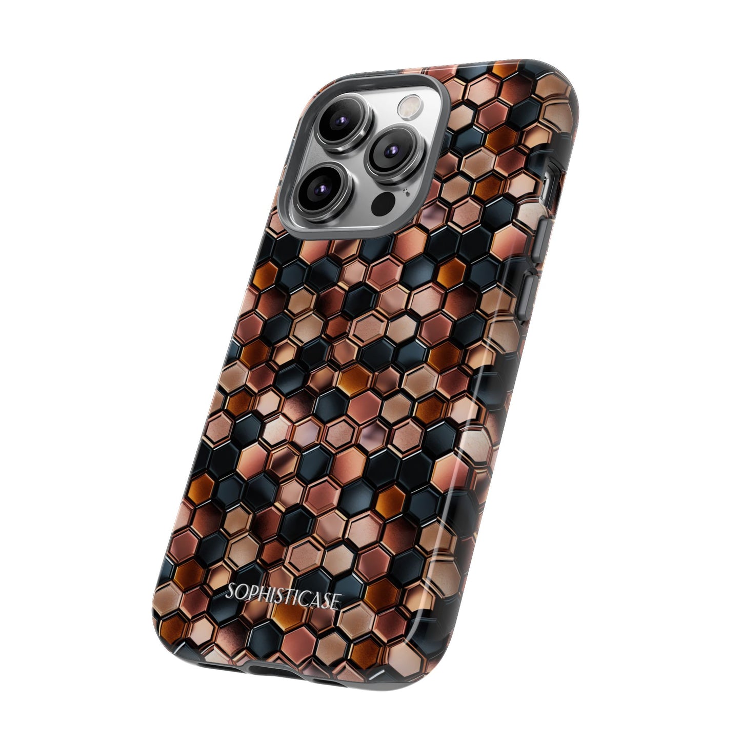 Rose' Runway in Honeycomb Mosaic - Tough Phone Case