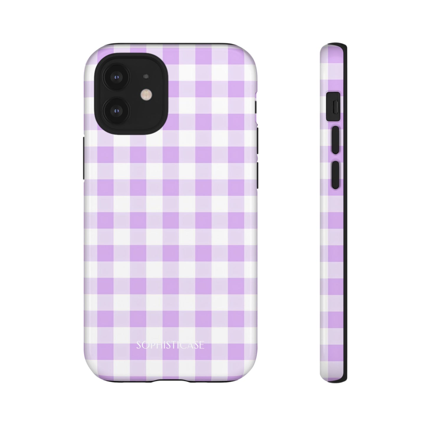 Gingham in Purple - iPhone Magsafe Case