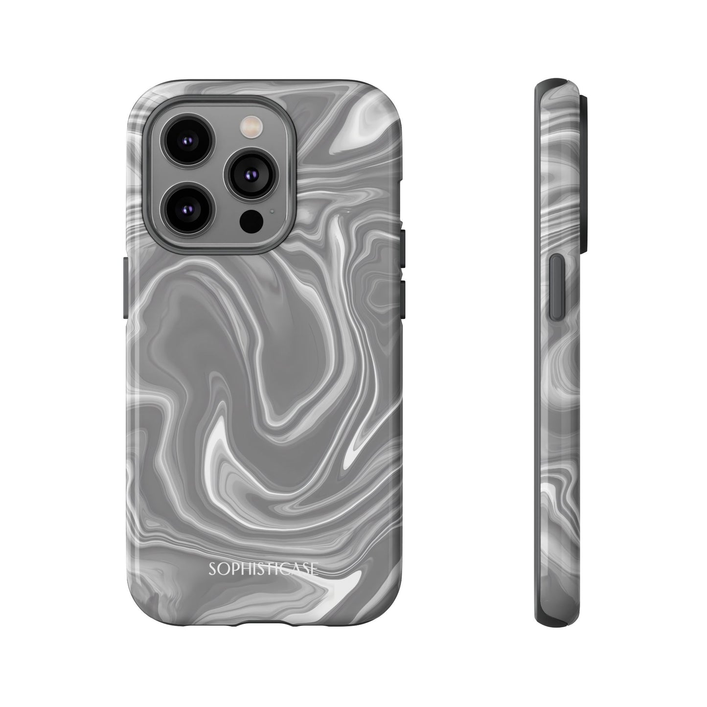 Liquid Dreams in Charcoal - iPhone Case