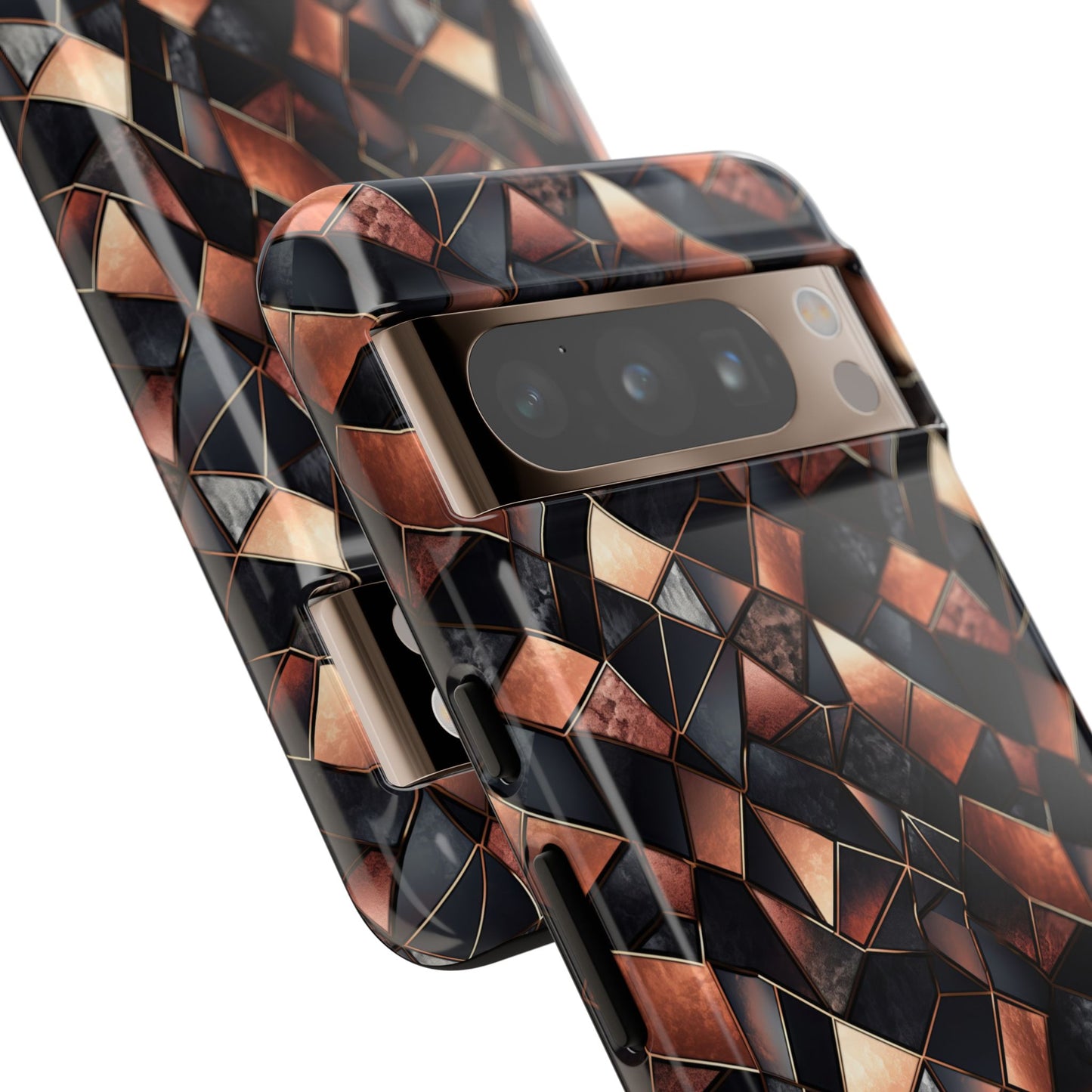 Rose' Runway in Noir Mosaic - Tough Phone Case