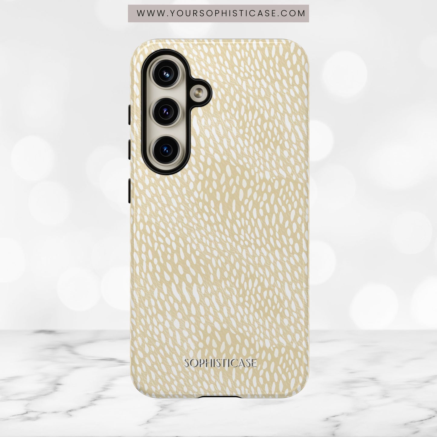 Oh Deer! in Neutral Beige- Tough Phone Case