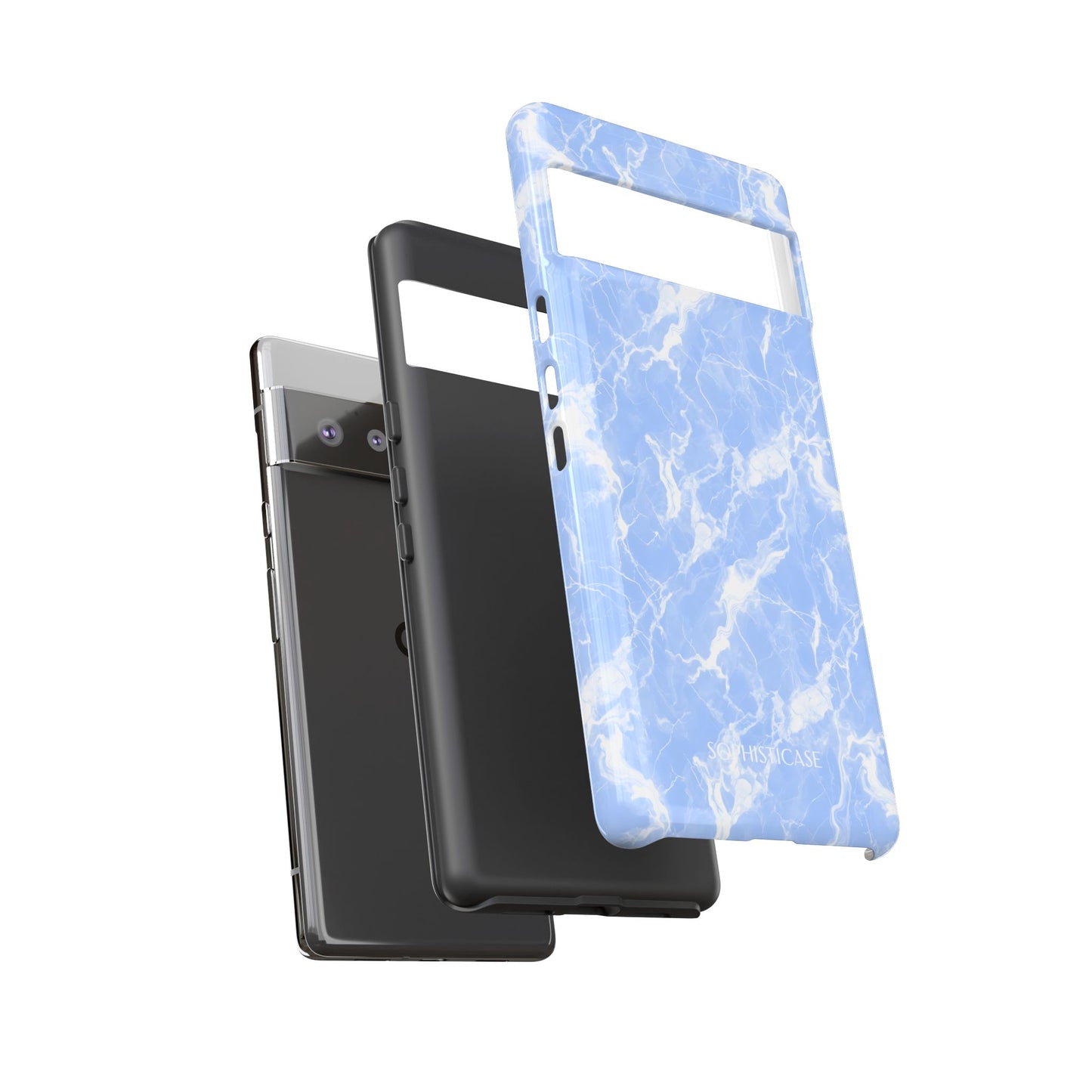 Marble Crush in Blue - Tough Phone Case