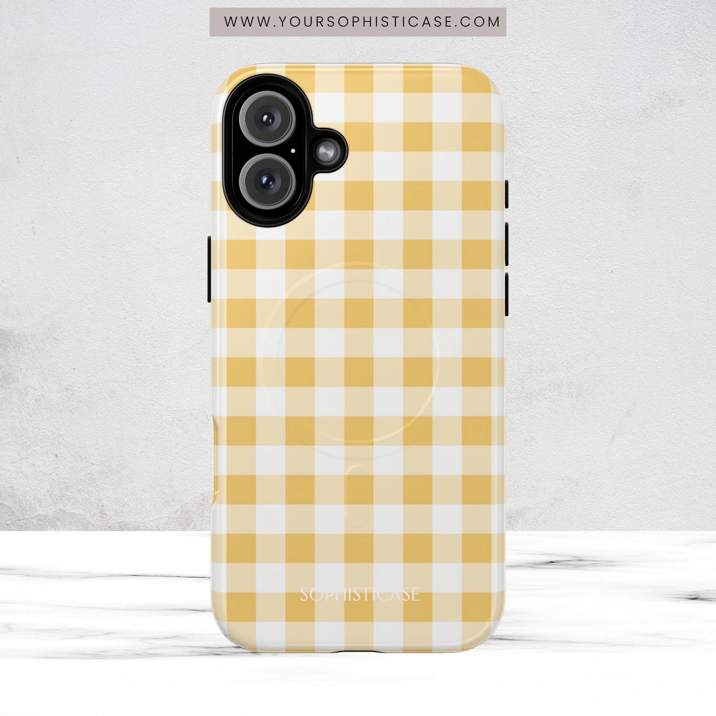 Gingham in Yellow - Magsafe Case