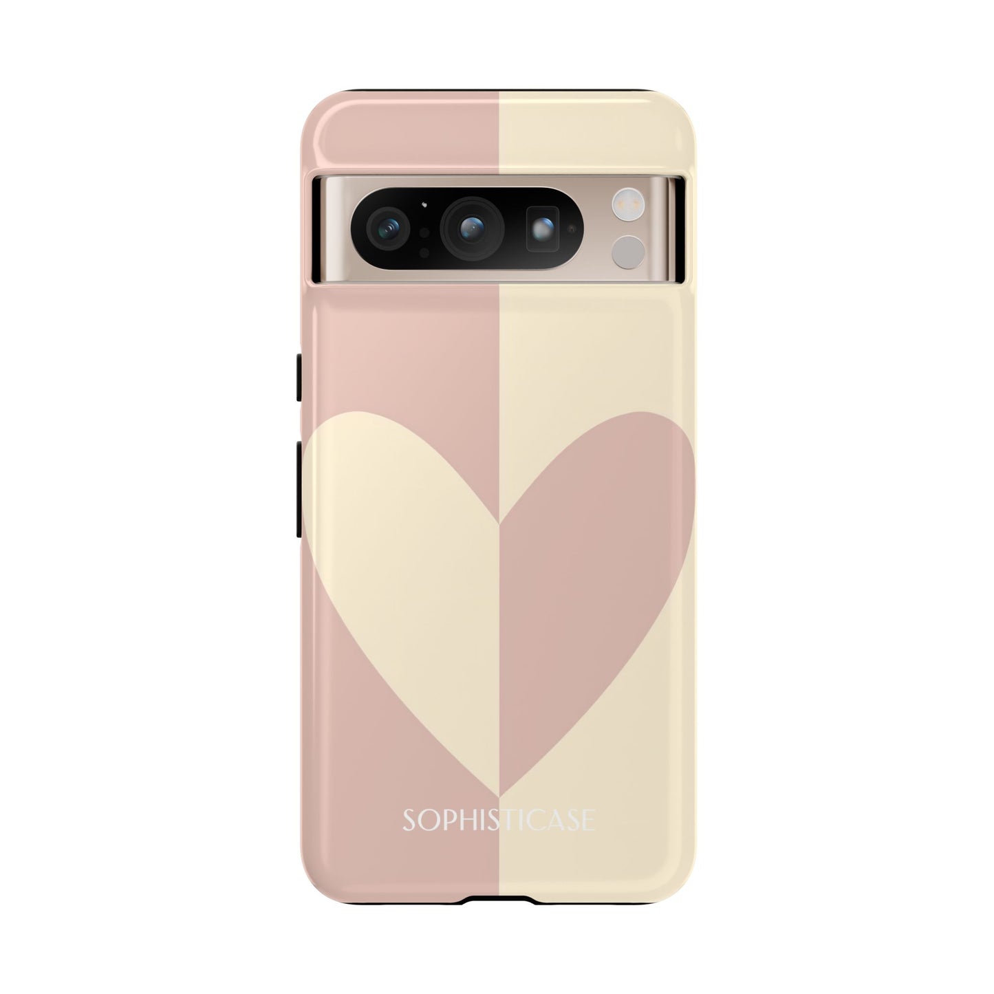 Be Mine in Brown and Beige - Drop Proof Phone Case for Google Pixel - Sophisticase
