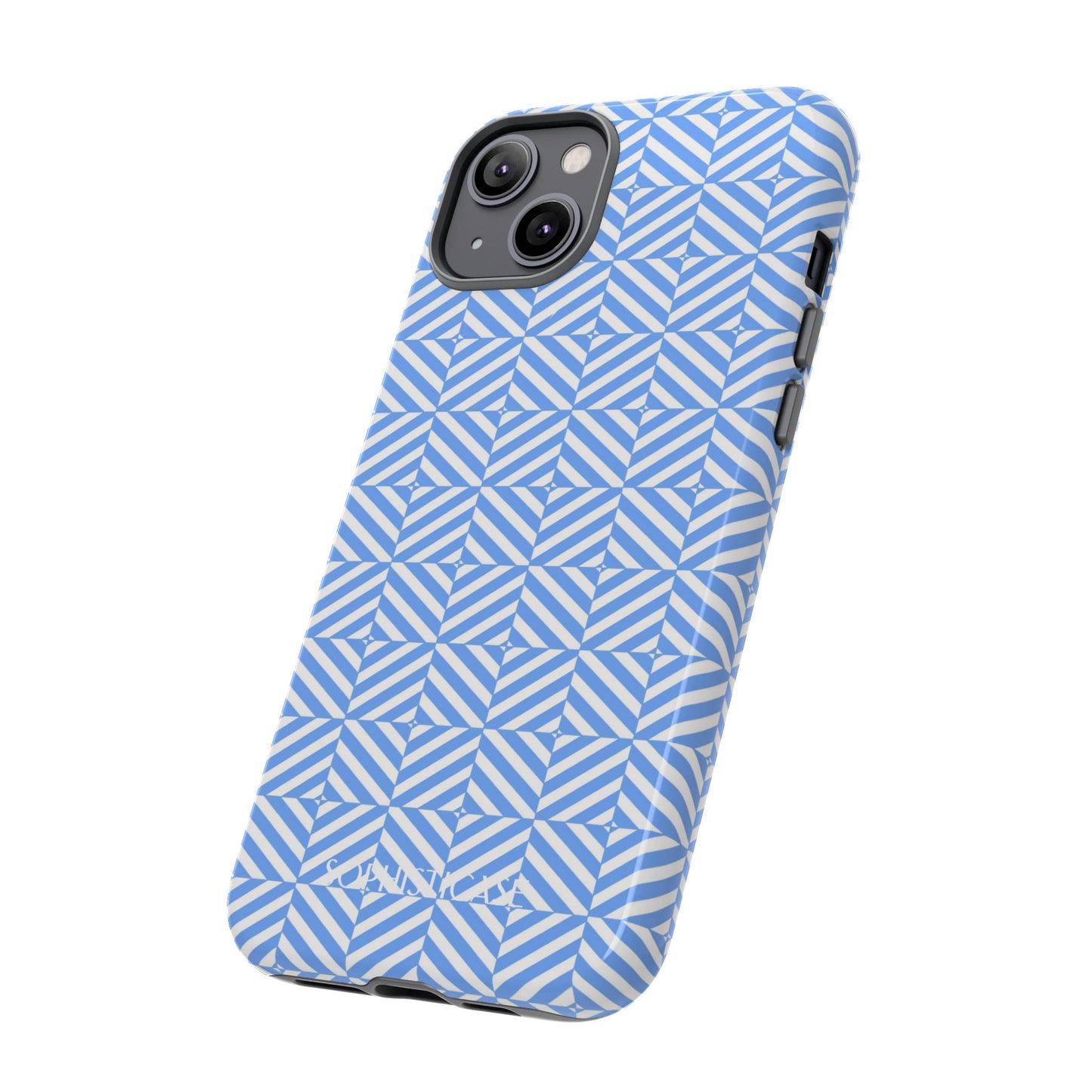 Illusions in Blue - iPhone Case