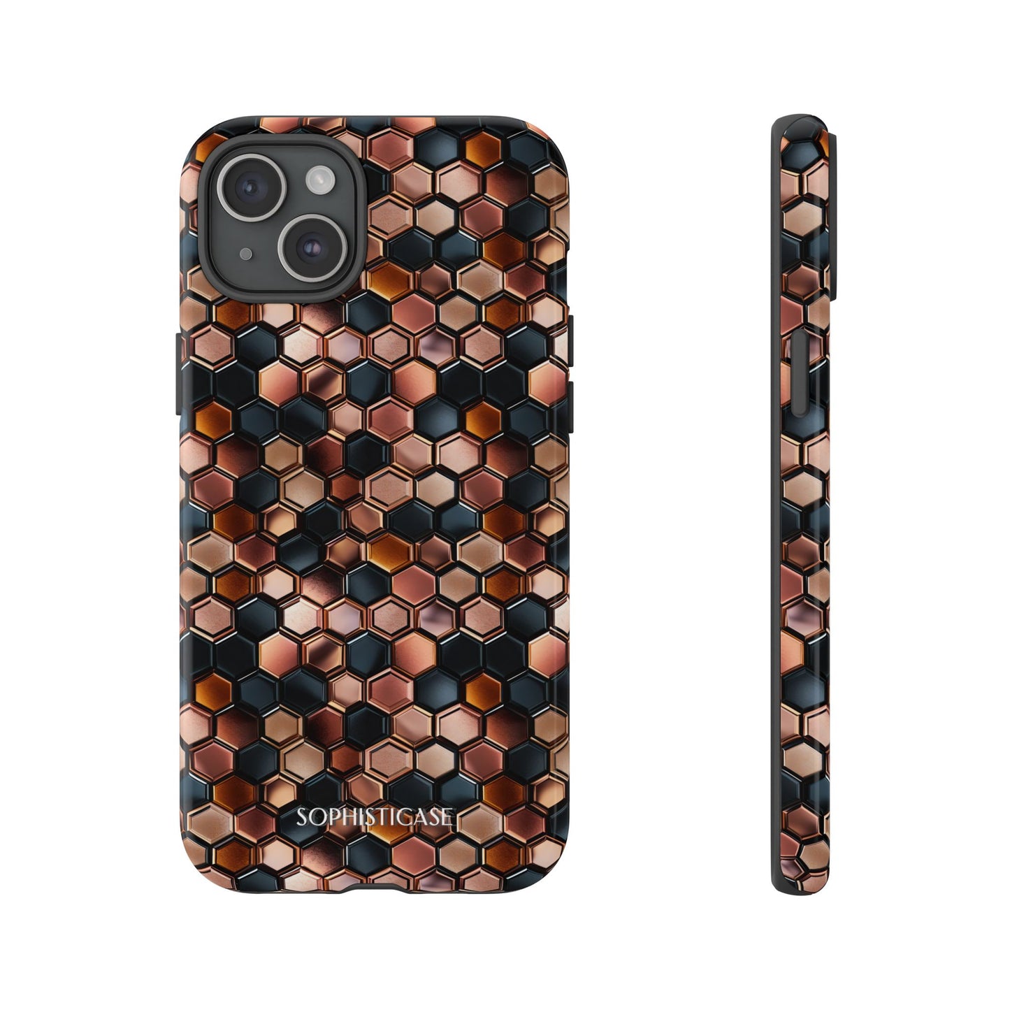Rose' Runway in Honeycomb Mosaic - Tough Phone Case