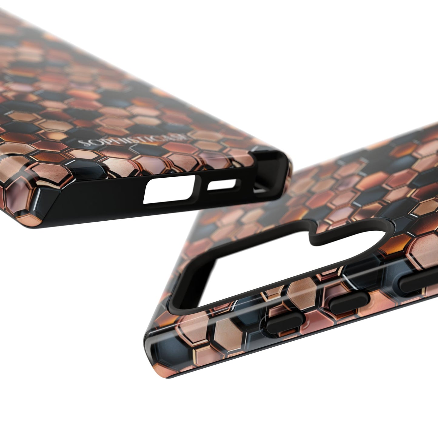 Rose' Runway in Honeycomb Mosaic - Tough Phone Case