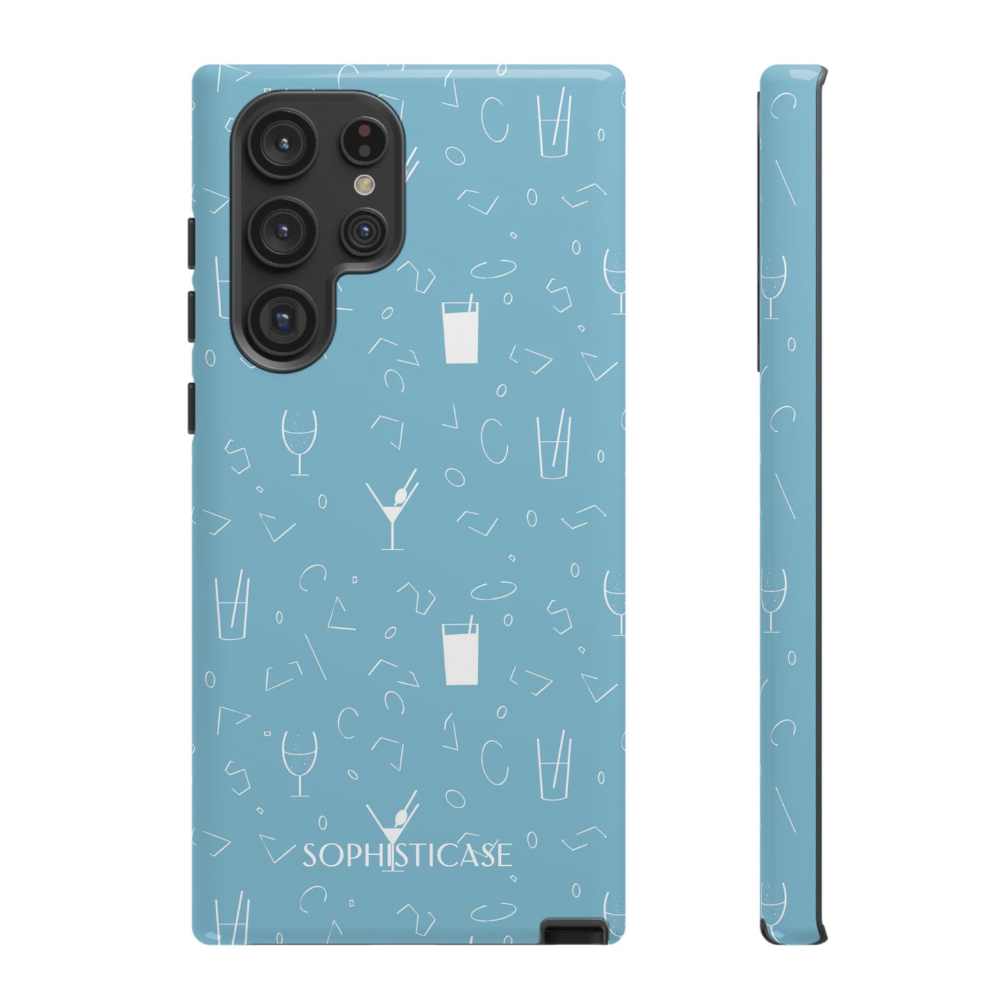 Cocktail Hour in Blue - Tough Phone Case for Samsung