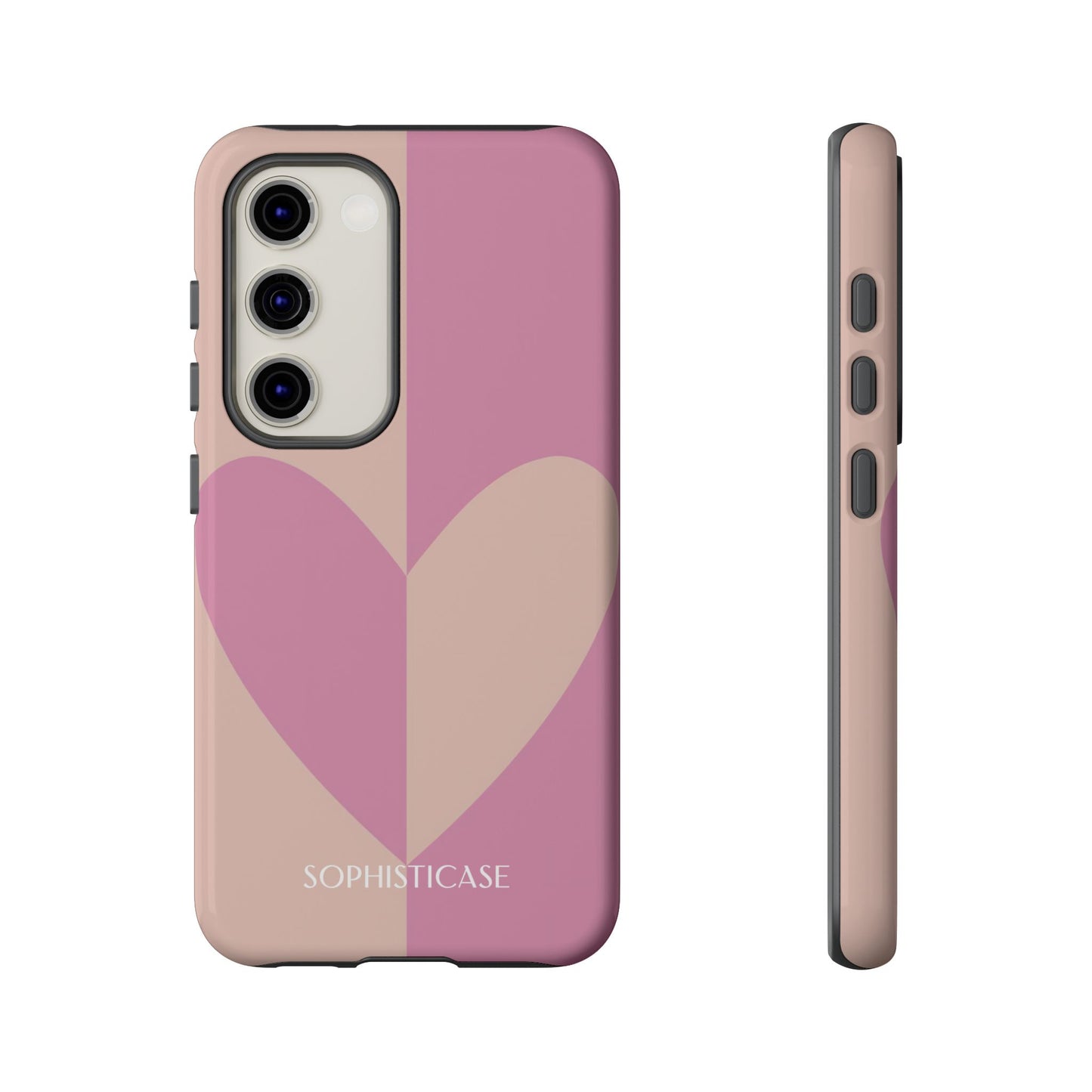 Be Mine in Pink and Brown - Tough Phone Case for Samsung Galaxy - Sophisticase