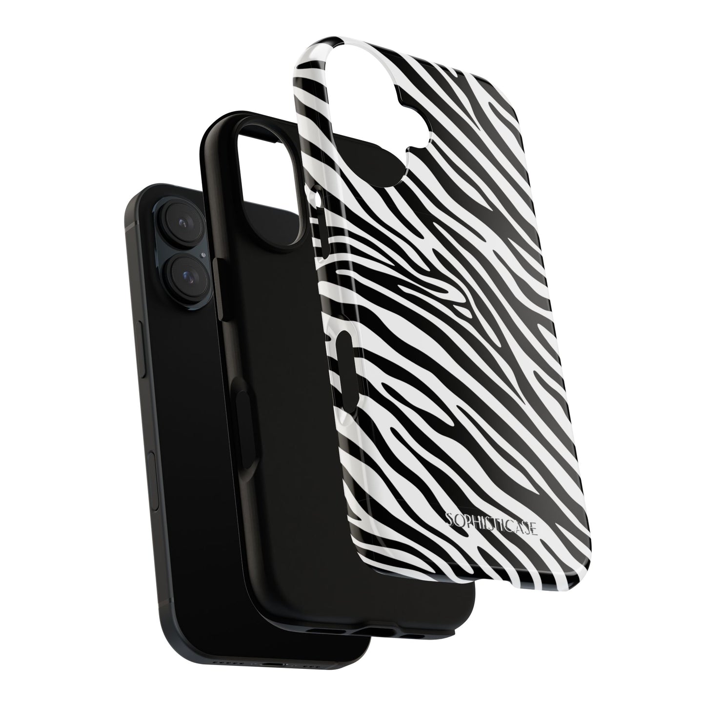 Dark Thoughts in Urban Zebra - Tough Phone Case