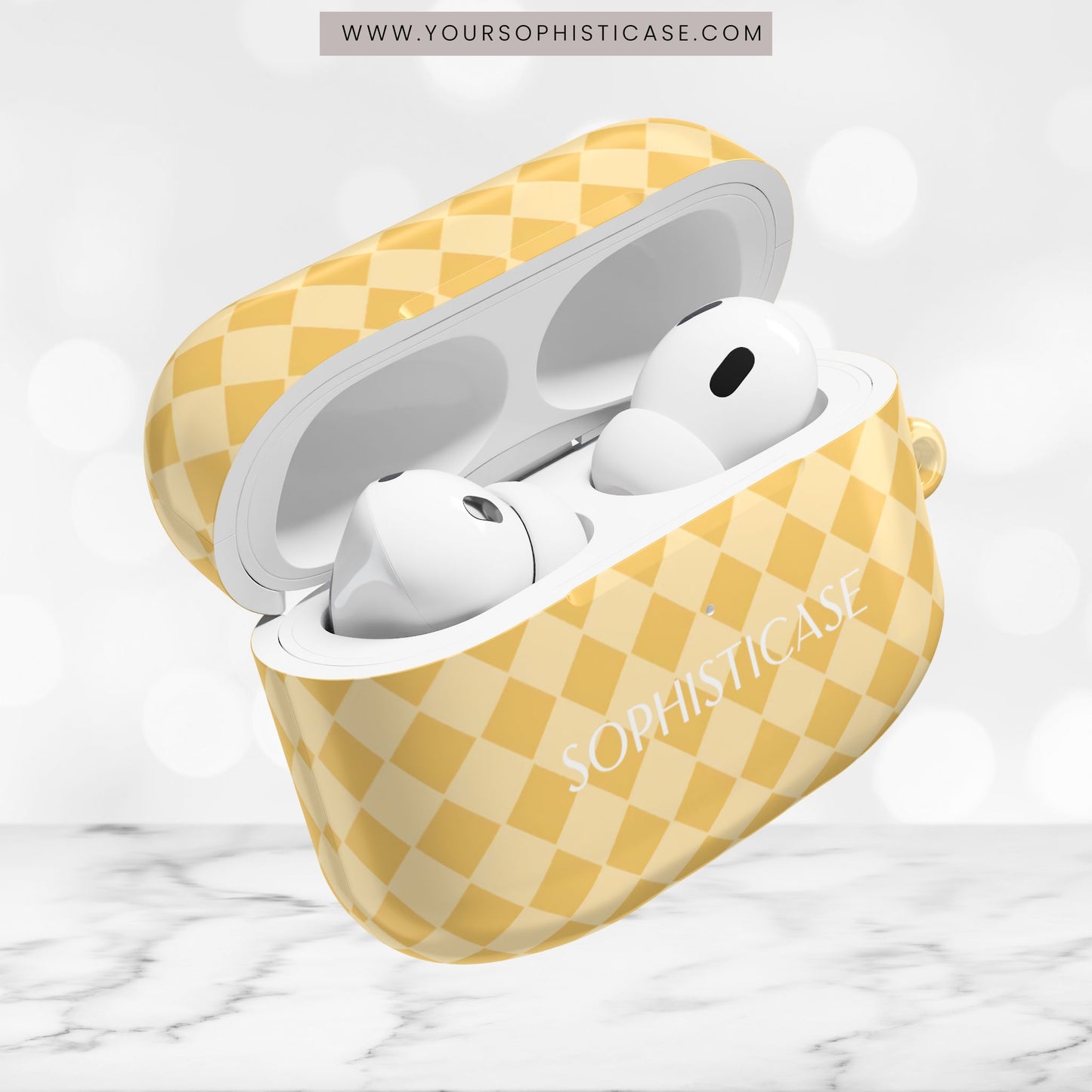 AirPod Cases - Diamond Diva in Mustard