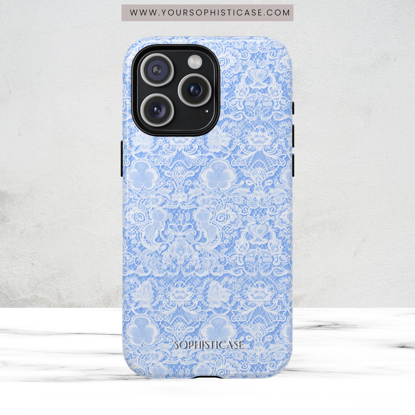 Luxe Lace in Blue - Magsafe Case
