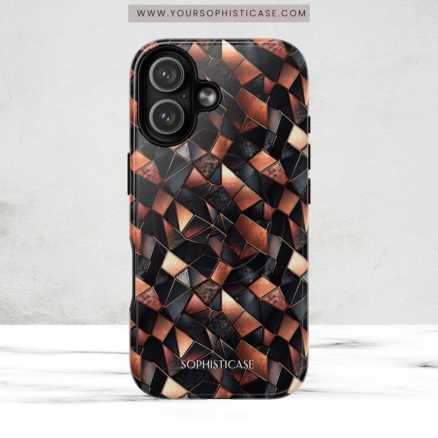 Rose' Runway in Noir Mosaic - Magsafe Case