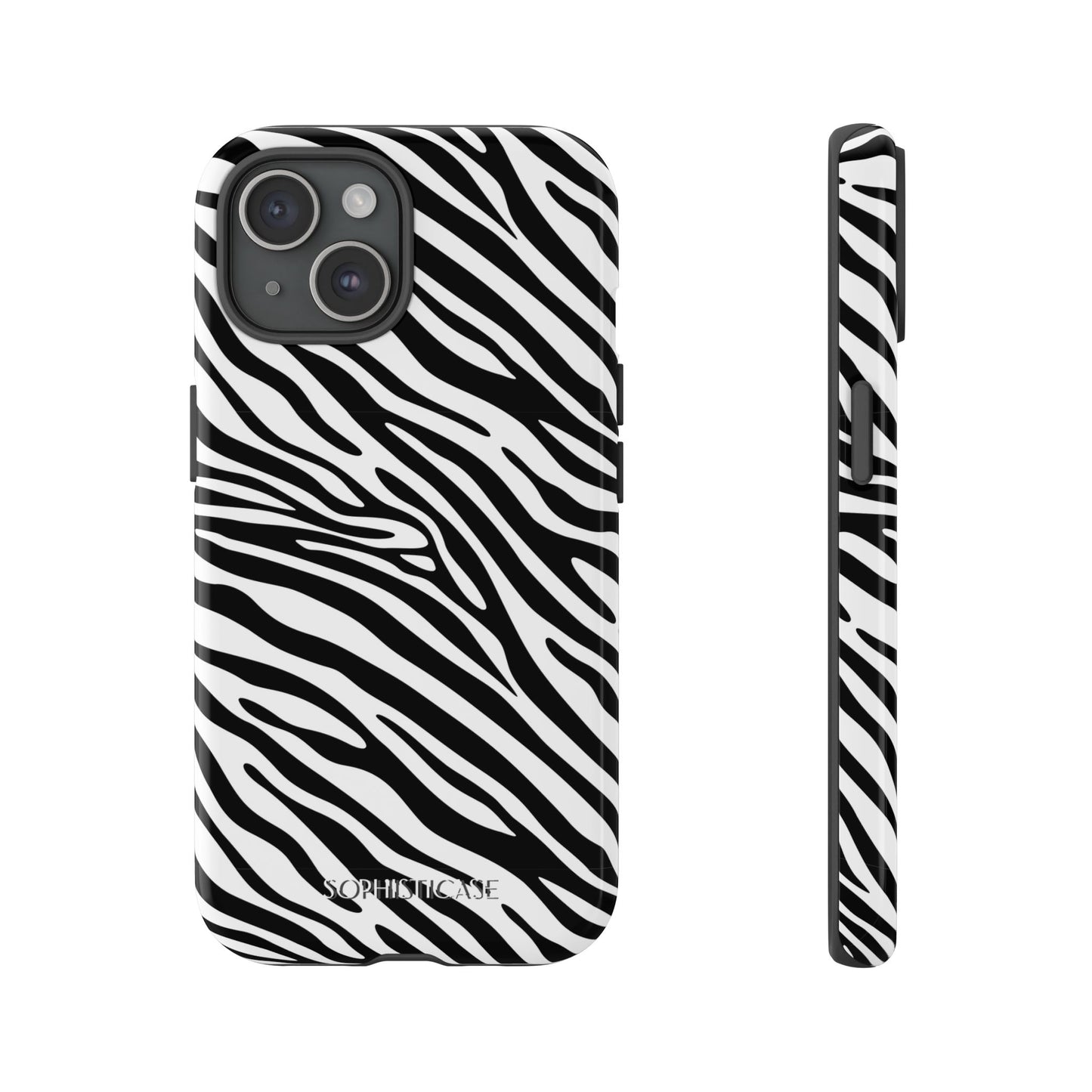 Dark Thoughts in Urban Zebra - Tough Phone Case