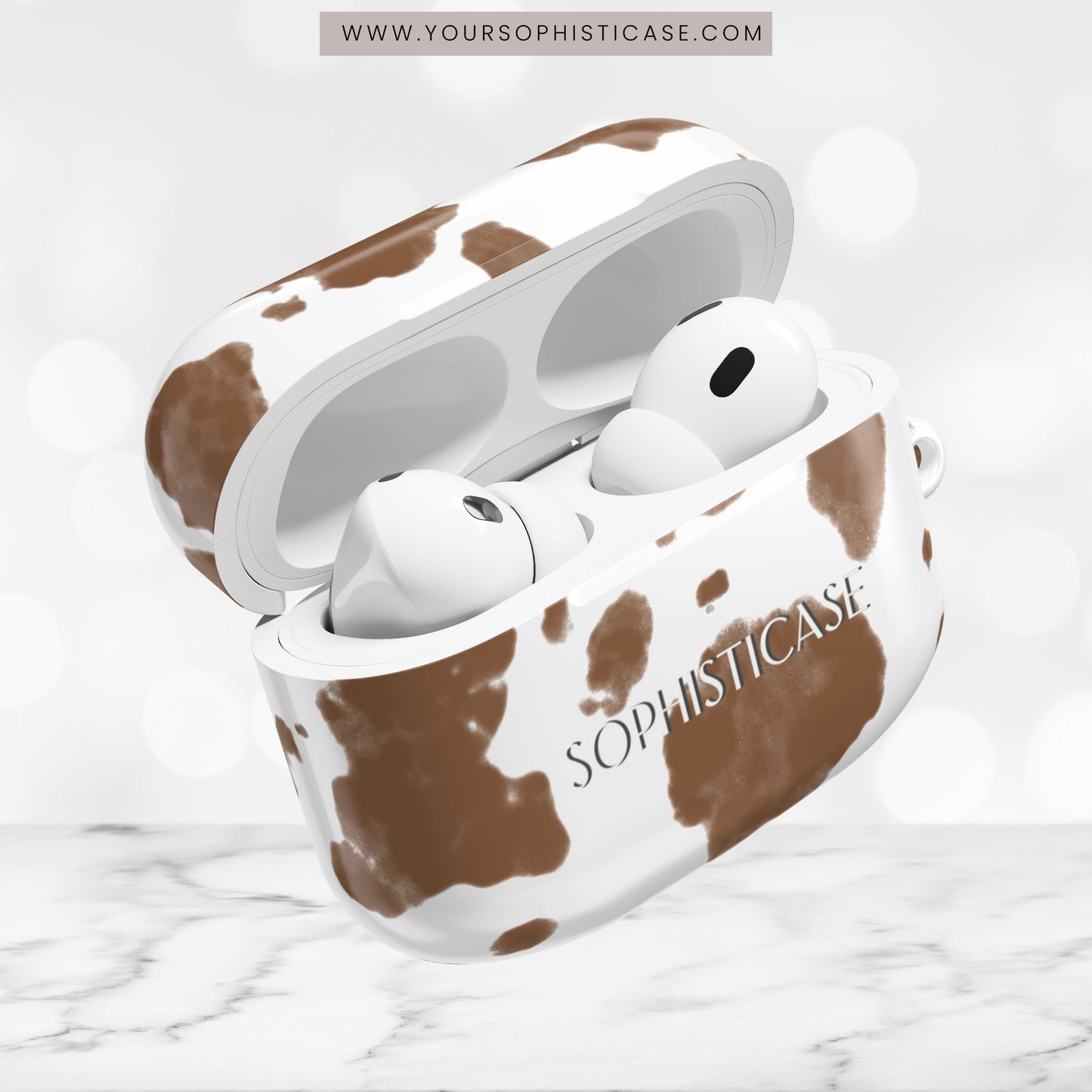 AirPod Cases - Holy Cow in Brown