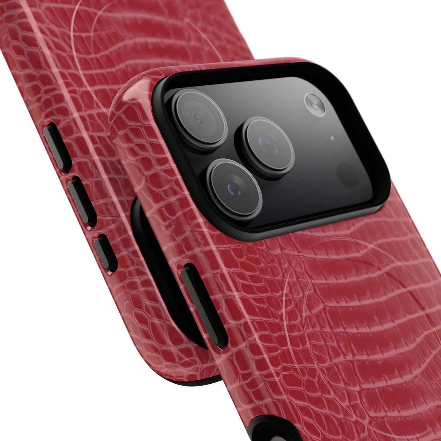 Luxe Leather in Cherry Red - Magsafe Case
