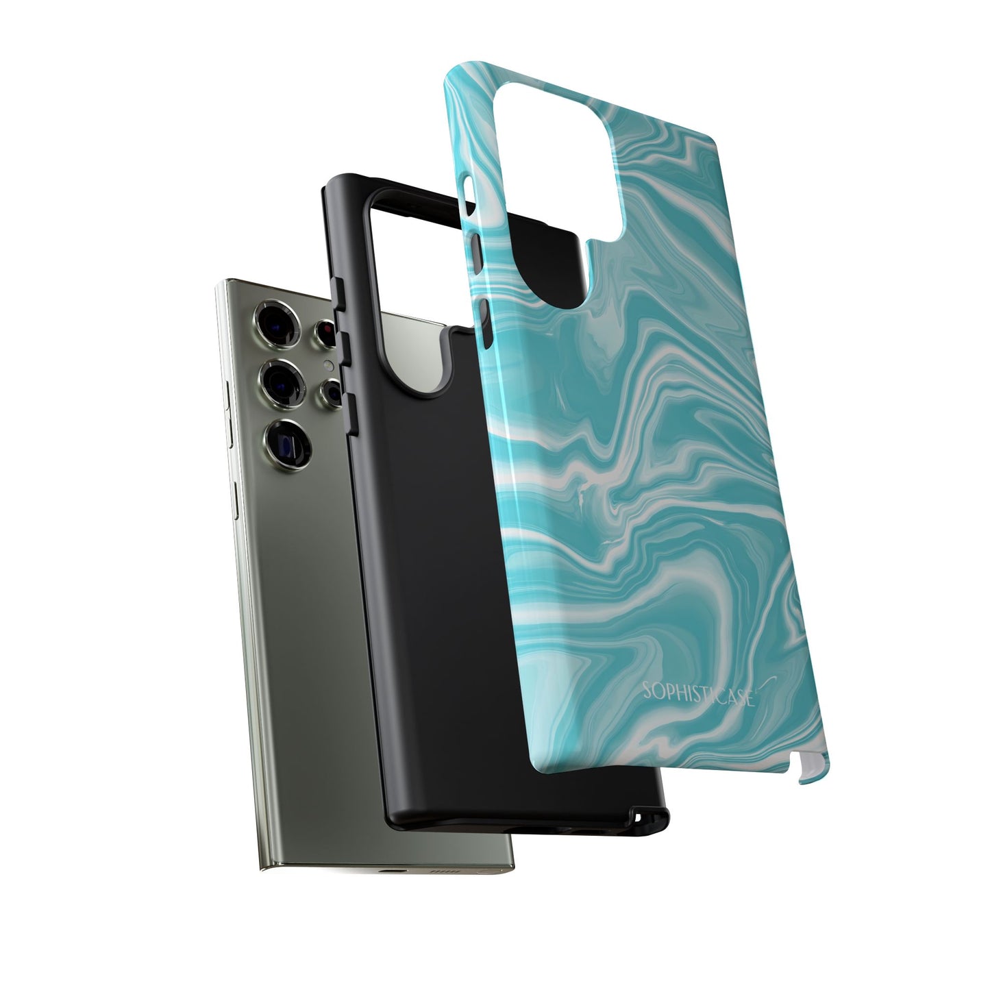 Liquid Dreams in Aqua - Samsung Galaxy Case