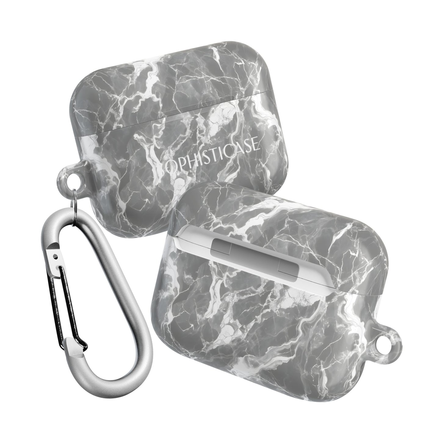AirPod Cases - Marble Crush in Charcoal Grey