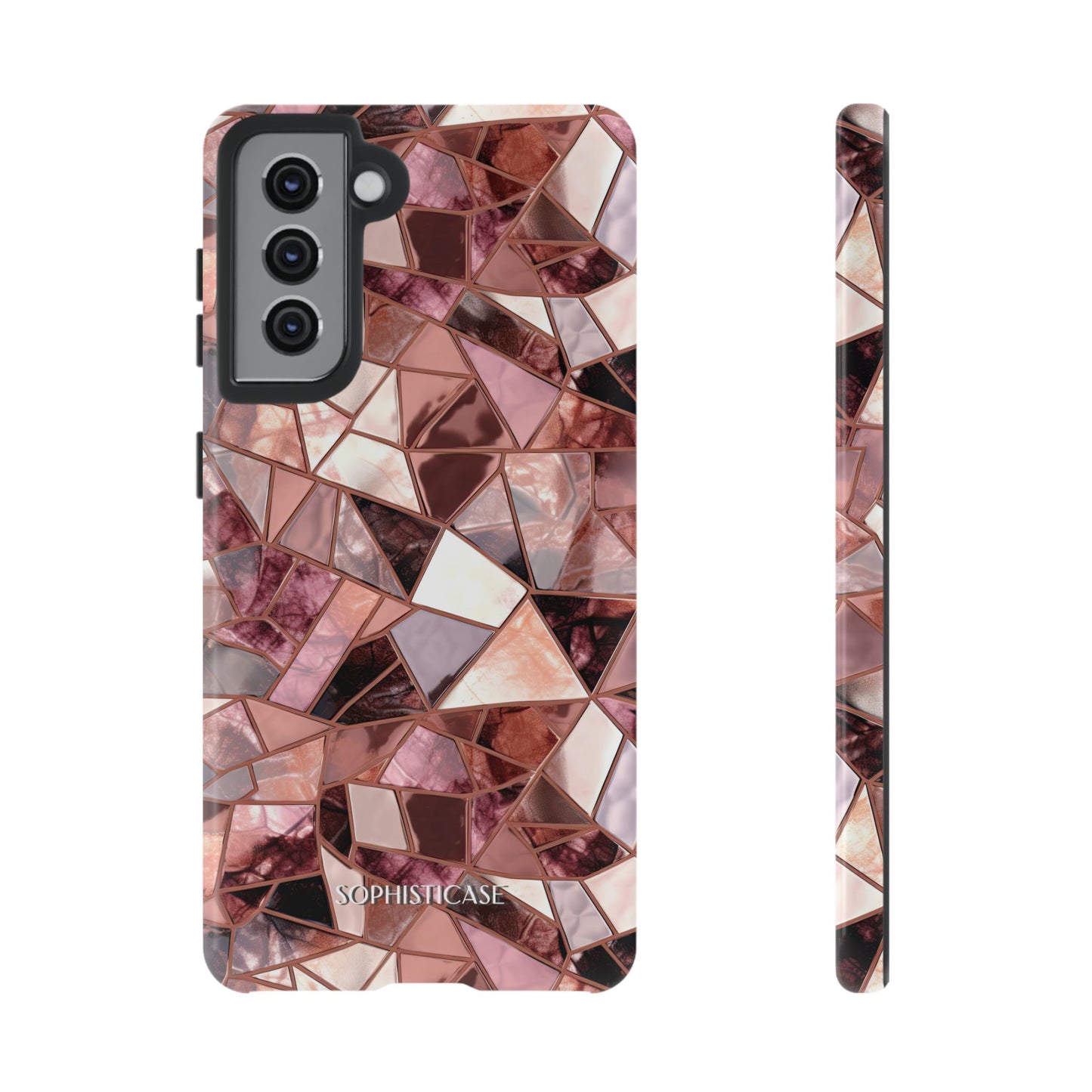 Rose' Runway in Merlot Mosaic - Tough Phone Case