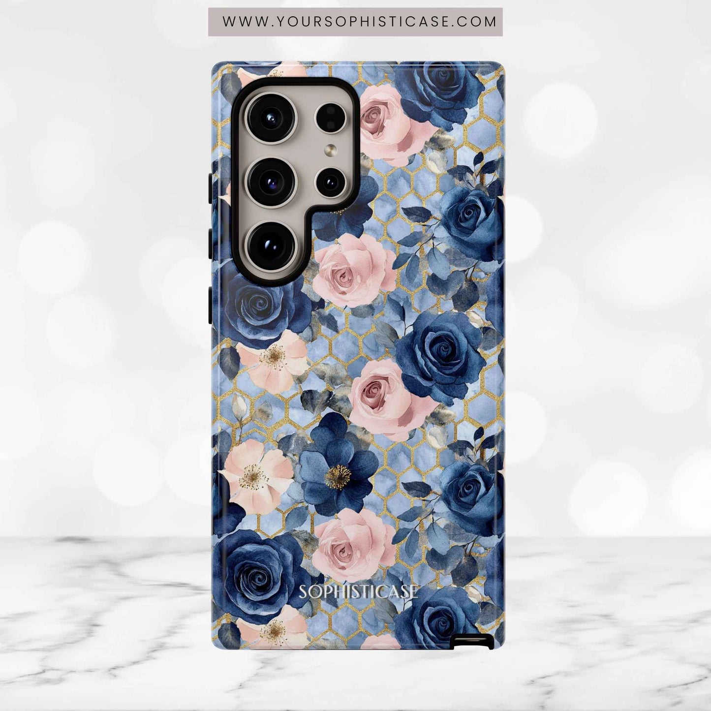 Royal Floral in Gilded Sky - Tough Phone Case
