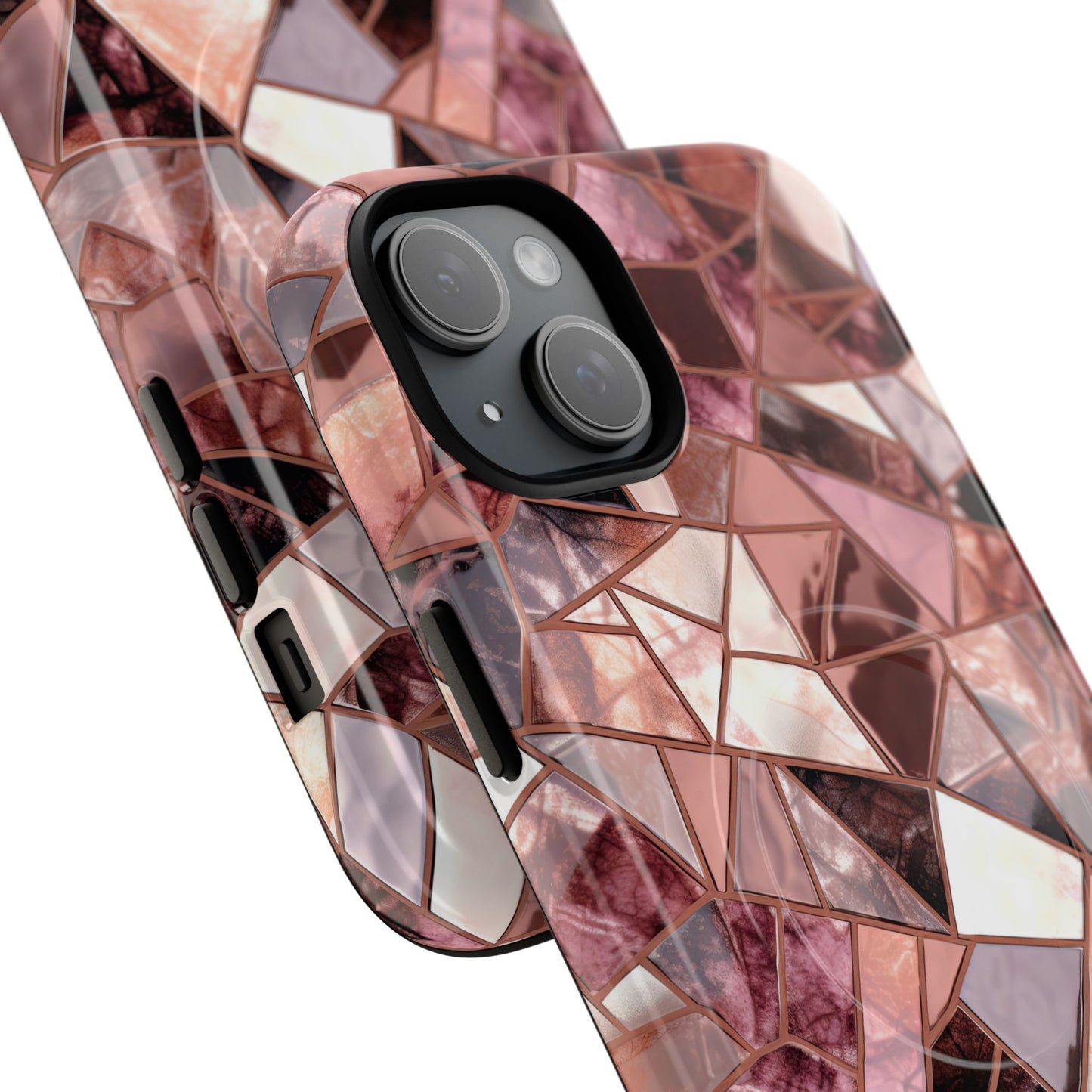 Rose' Runway in Merlot Mosaic - Magsafe Case