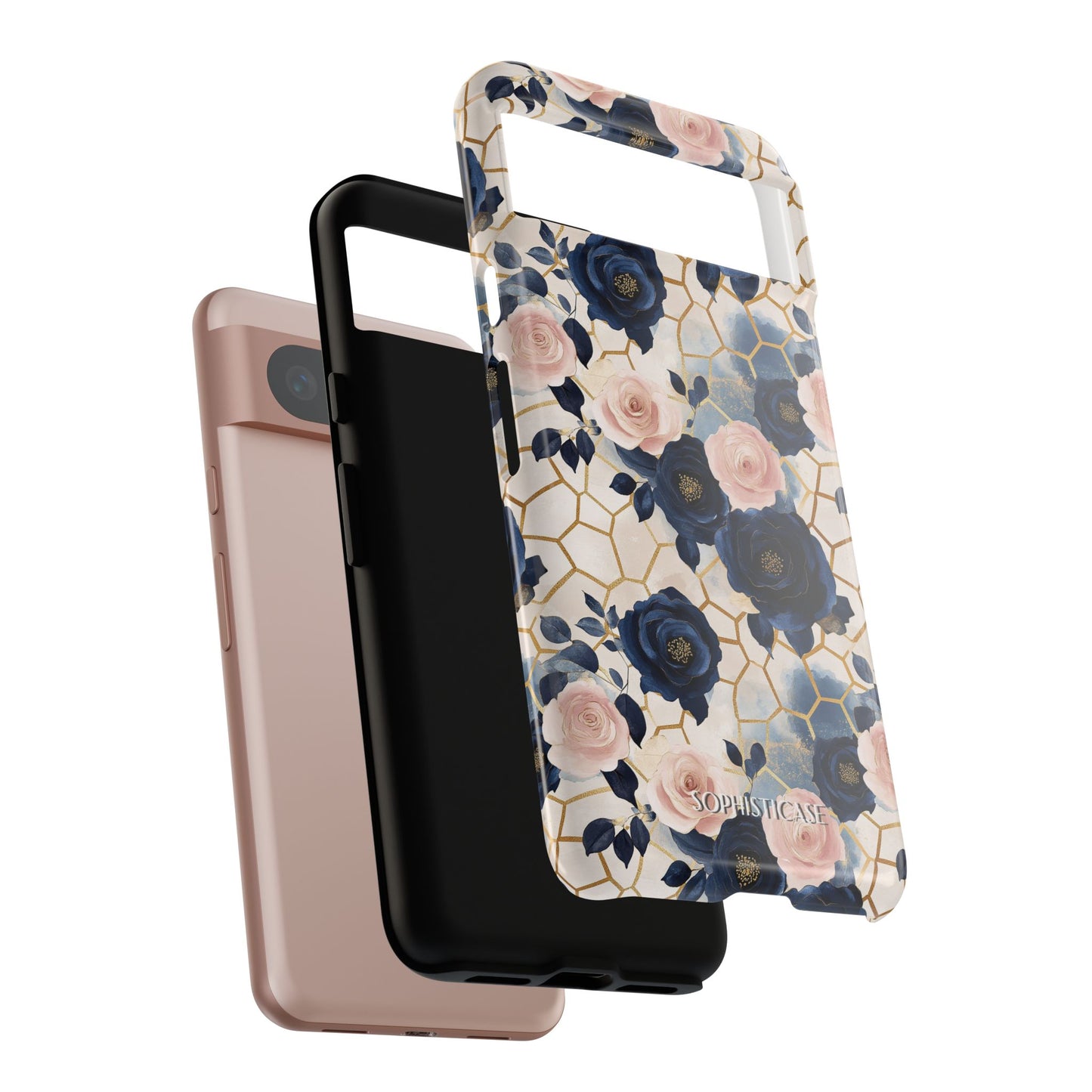 Royal Floral in Navy Hive - Tough Phone Case