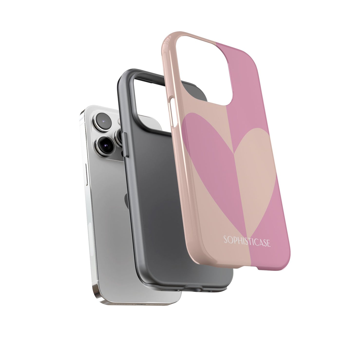 Be Mine in Pink and Brown - iPhone Case