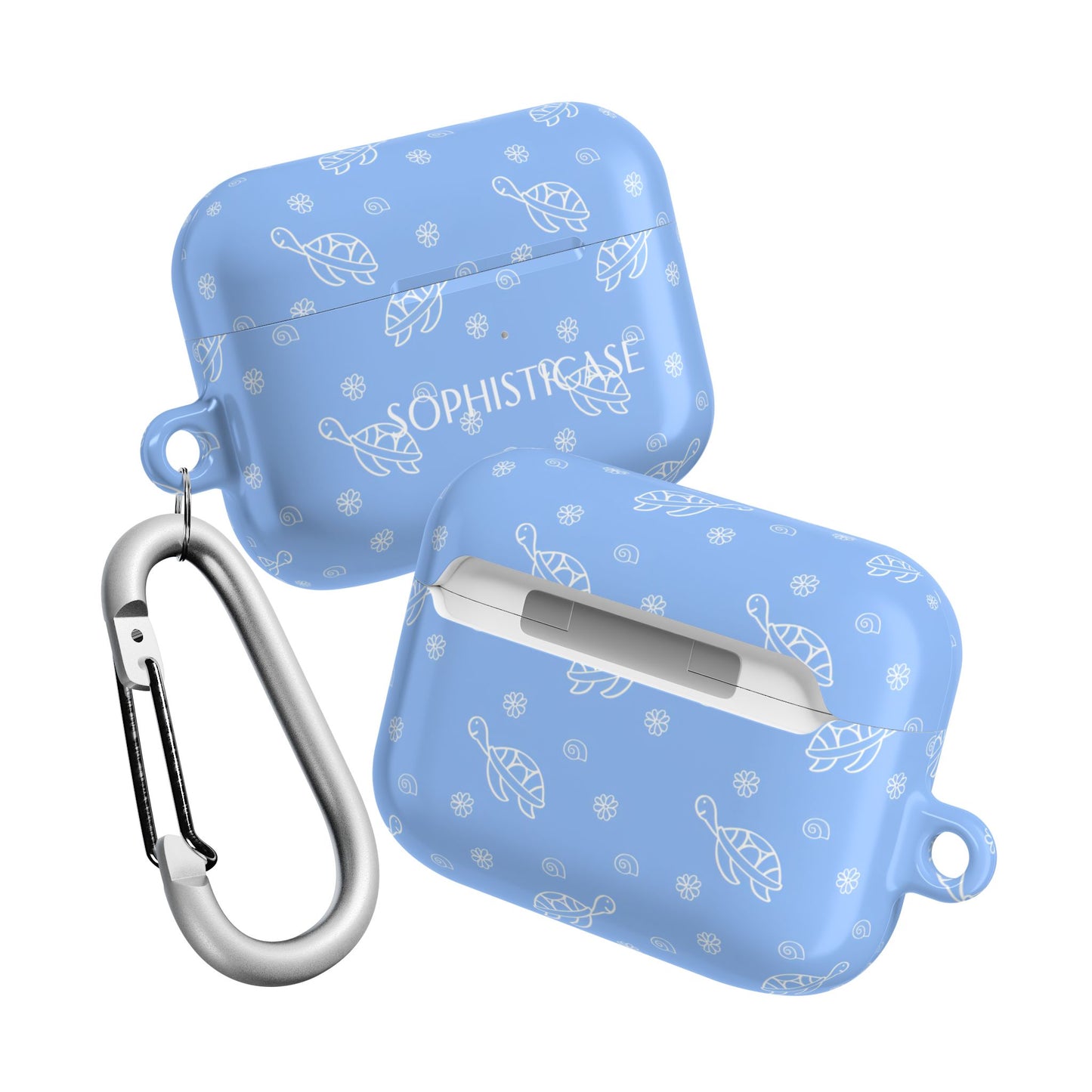 AirPod Cases - Turtle Island in Blue
