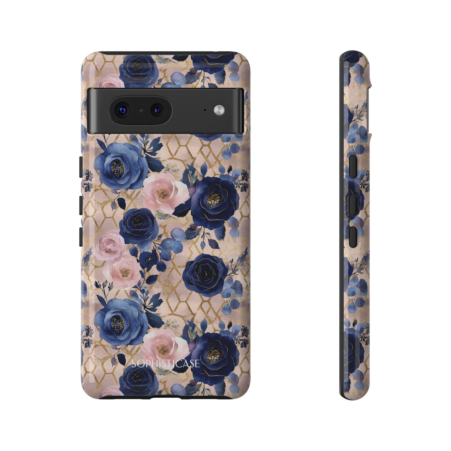 Royal Floral in Navy Blush - Tough Phone Case