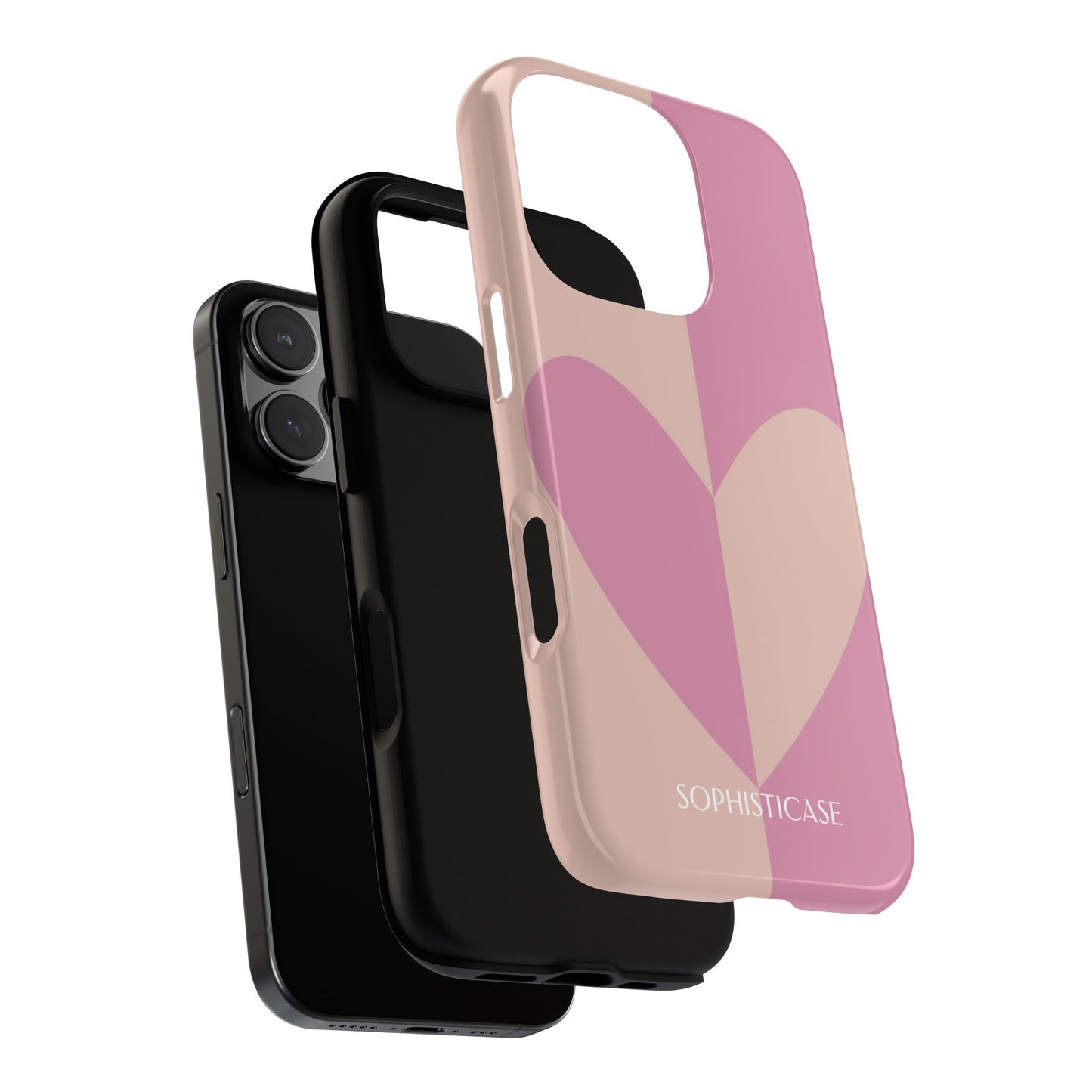 Be Mine in Pink and Brown - iPhone Case