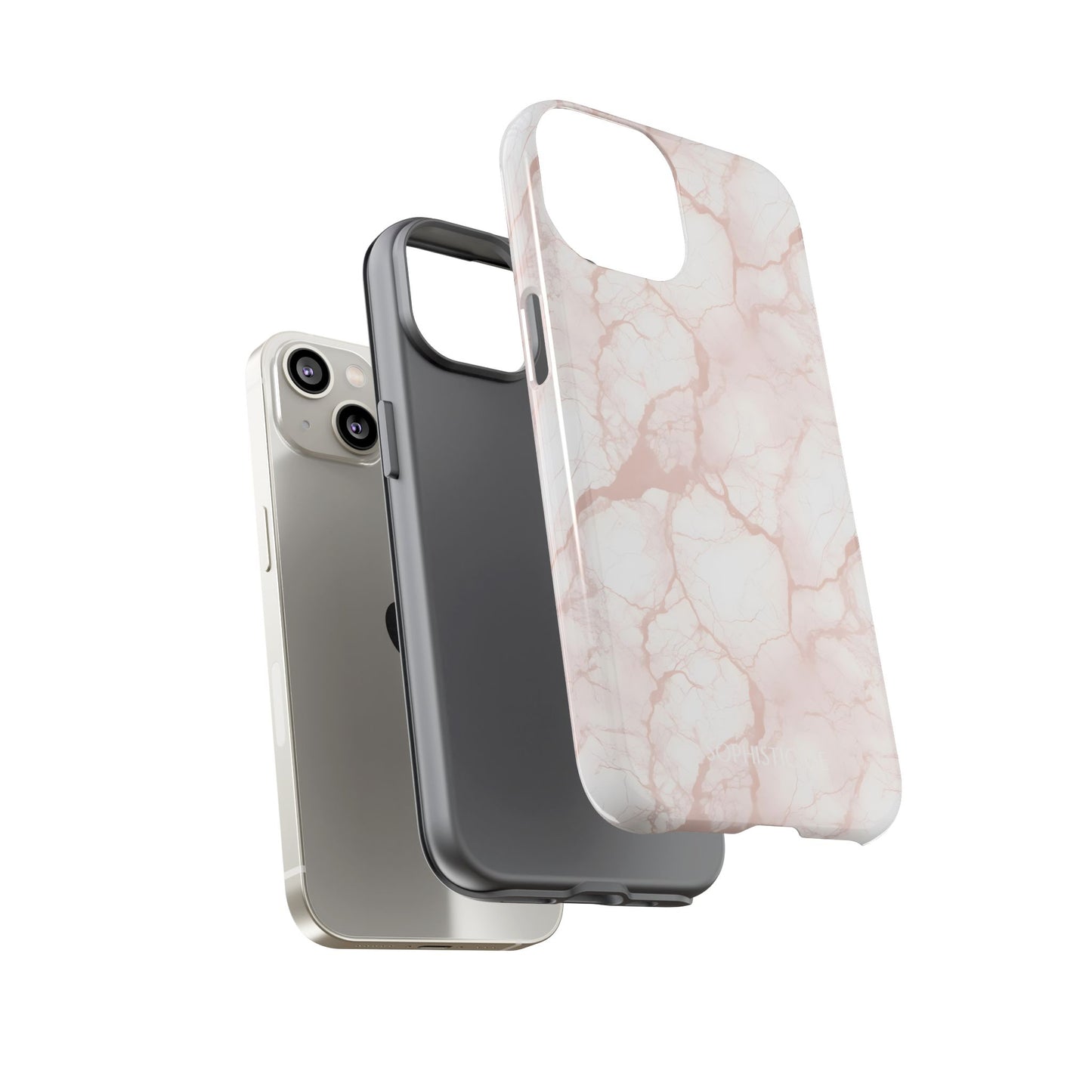 Marble Opulence in Neutral Beige - iPhone Case