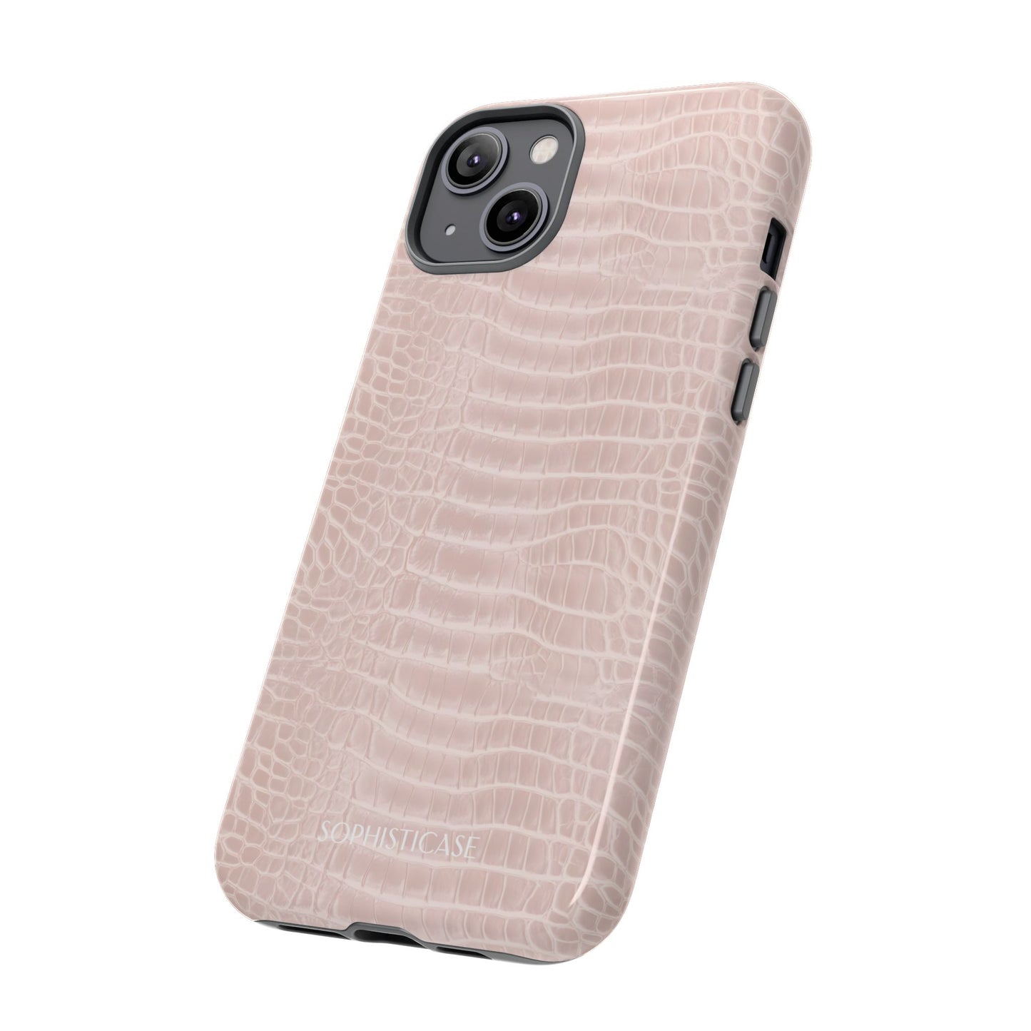 Luxe Leather in Neutral Beige - iPhone Case