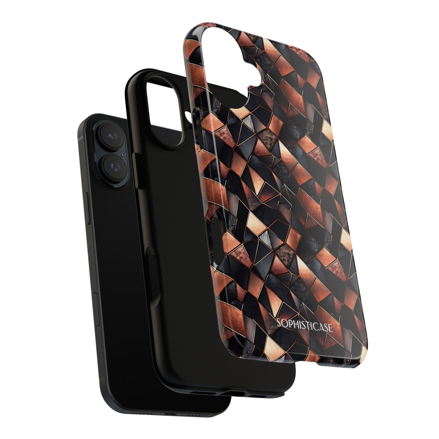 Rose' Runway in Noir Mosaic - Tough Phone Case