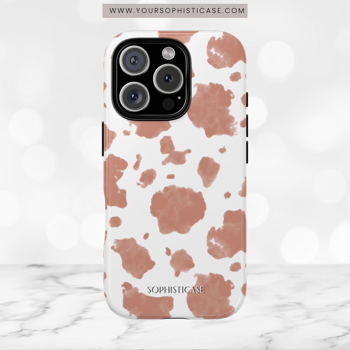 Holy Cow in Light Brown - iPhone Case