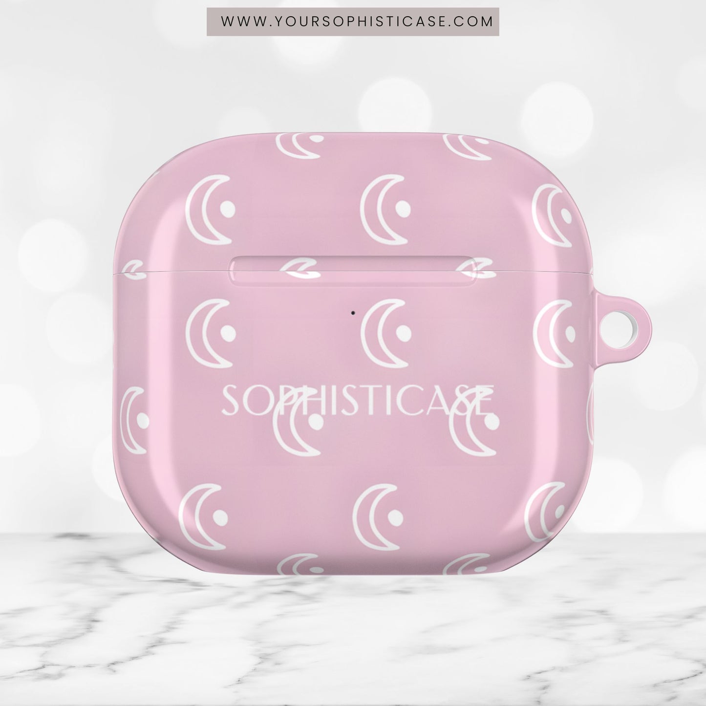 AirPod Cases - Moon Phase in Pink
