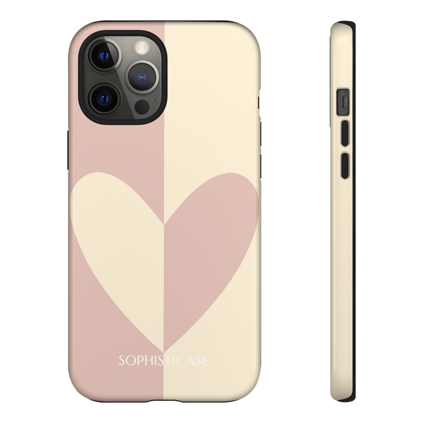 Be Mine in Brown and Beige - iPhone Case