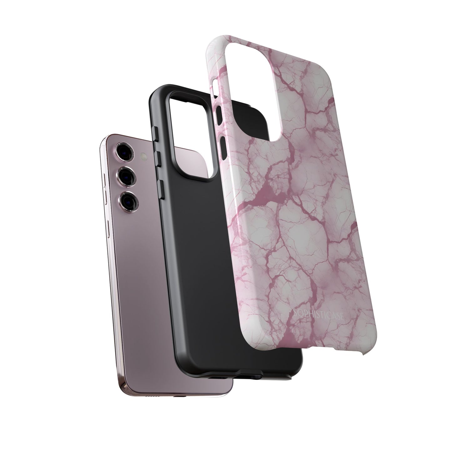 Marble Opulence in Pink - Tough Phone Case