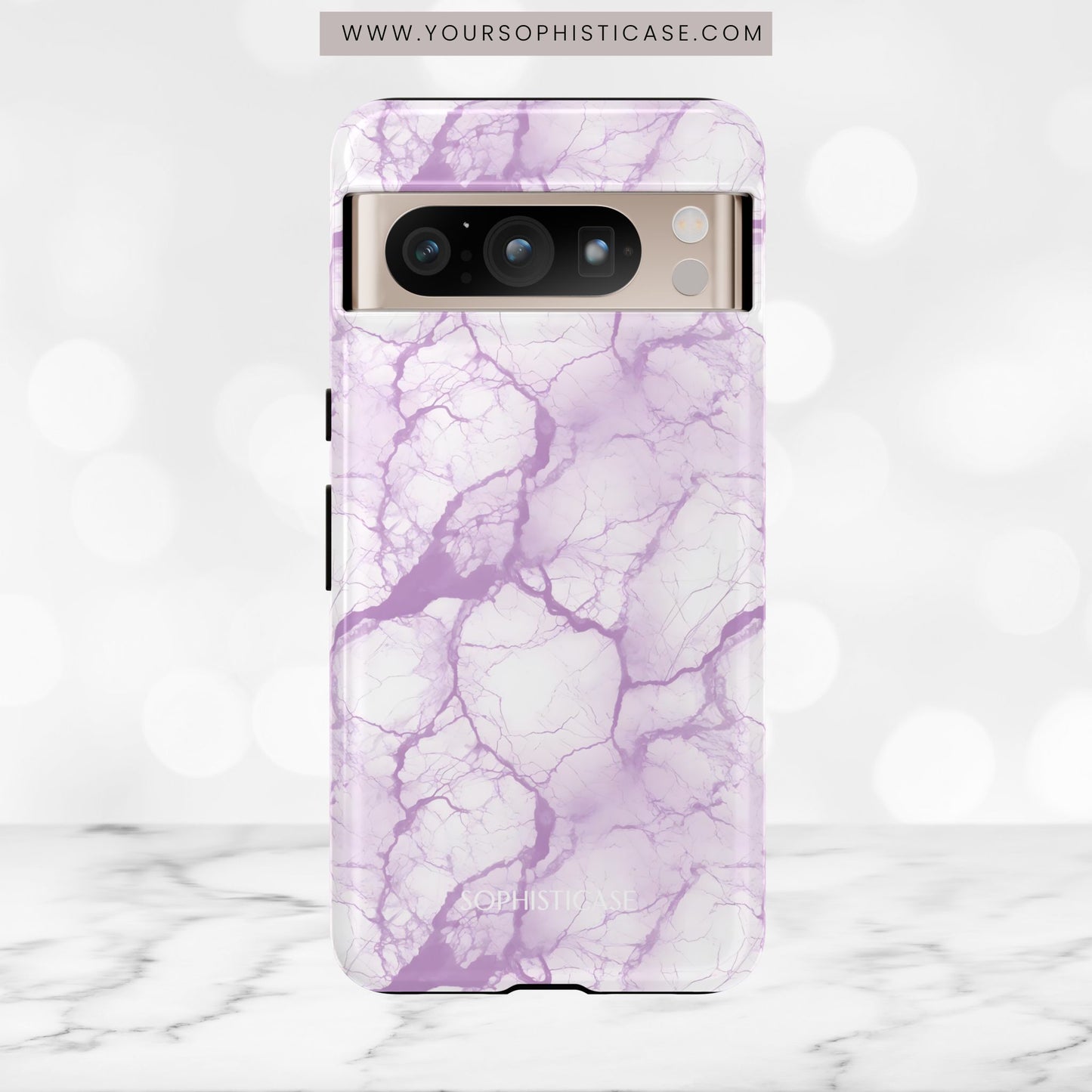 Marble Opulence in Purple - Tough Phone Case