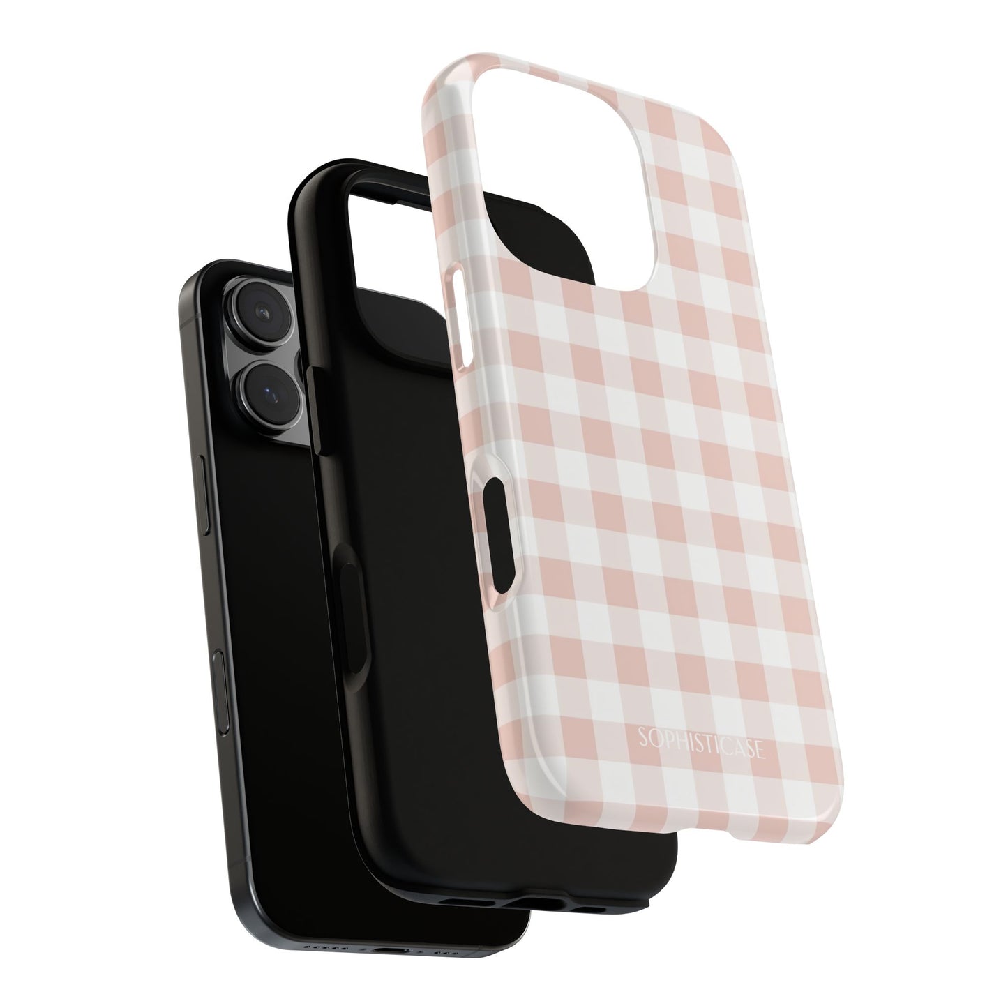 Gingham in Neutral Beige - iPhone Magsafe Case
