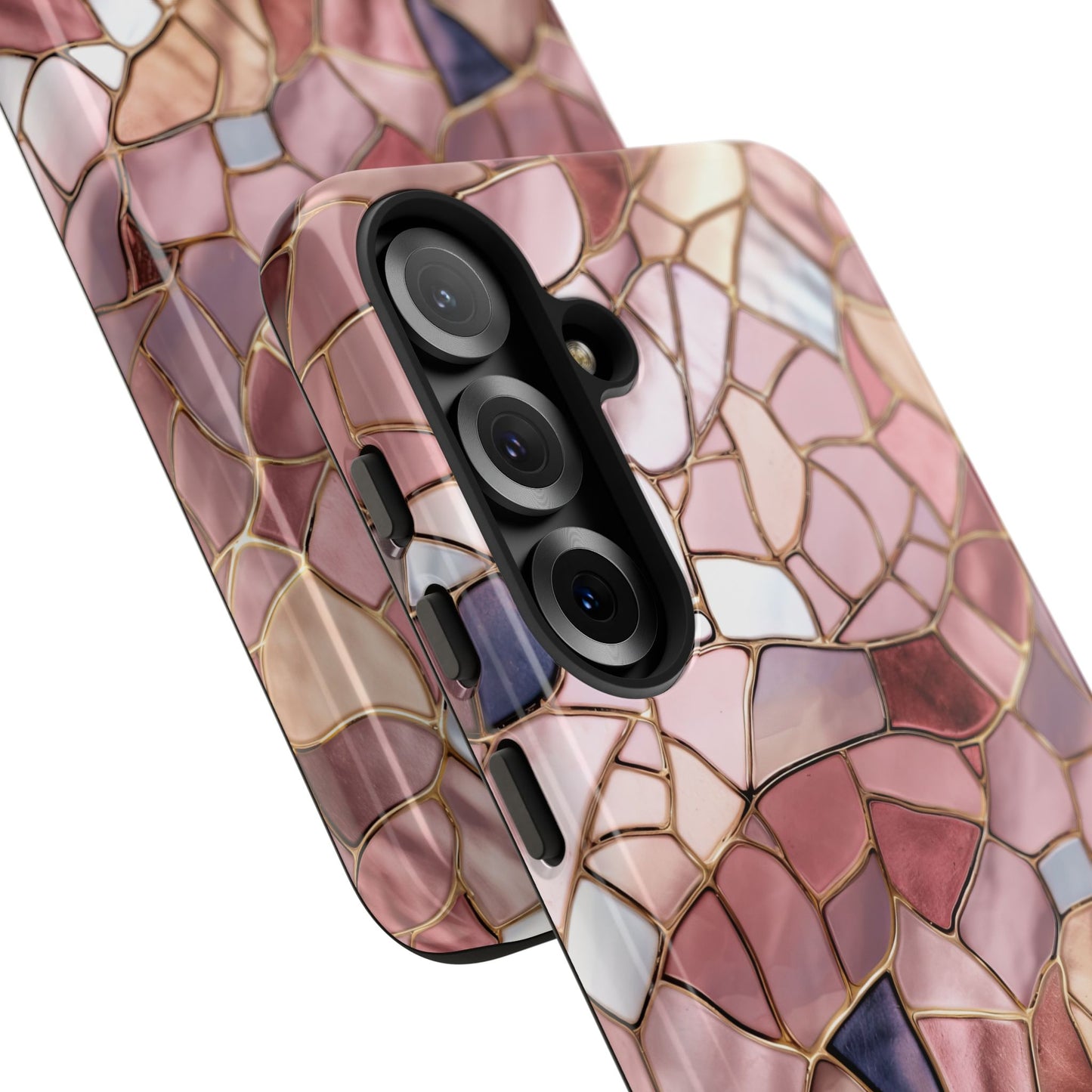 Rose' Runway in Pink Mosaic - Tough Phone Case