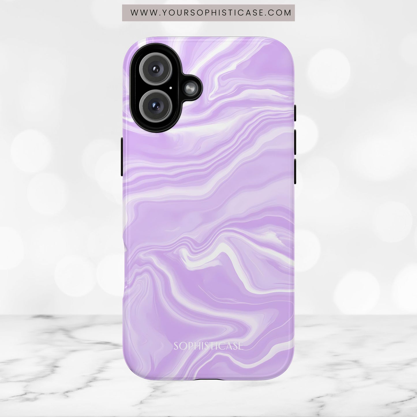 Liquid Dreams in Light Purple - iPhone Case