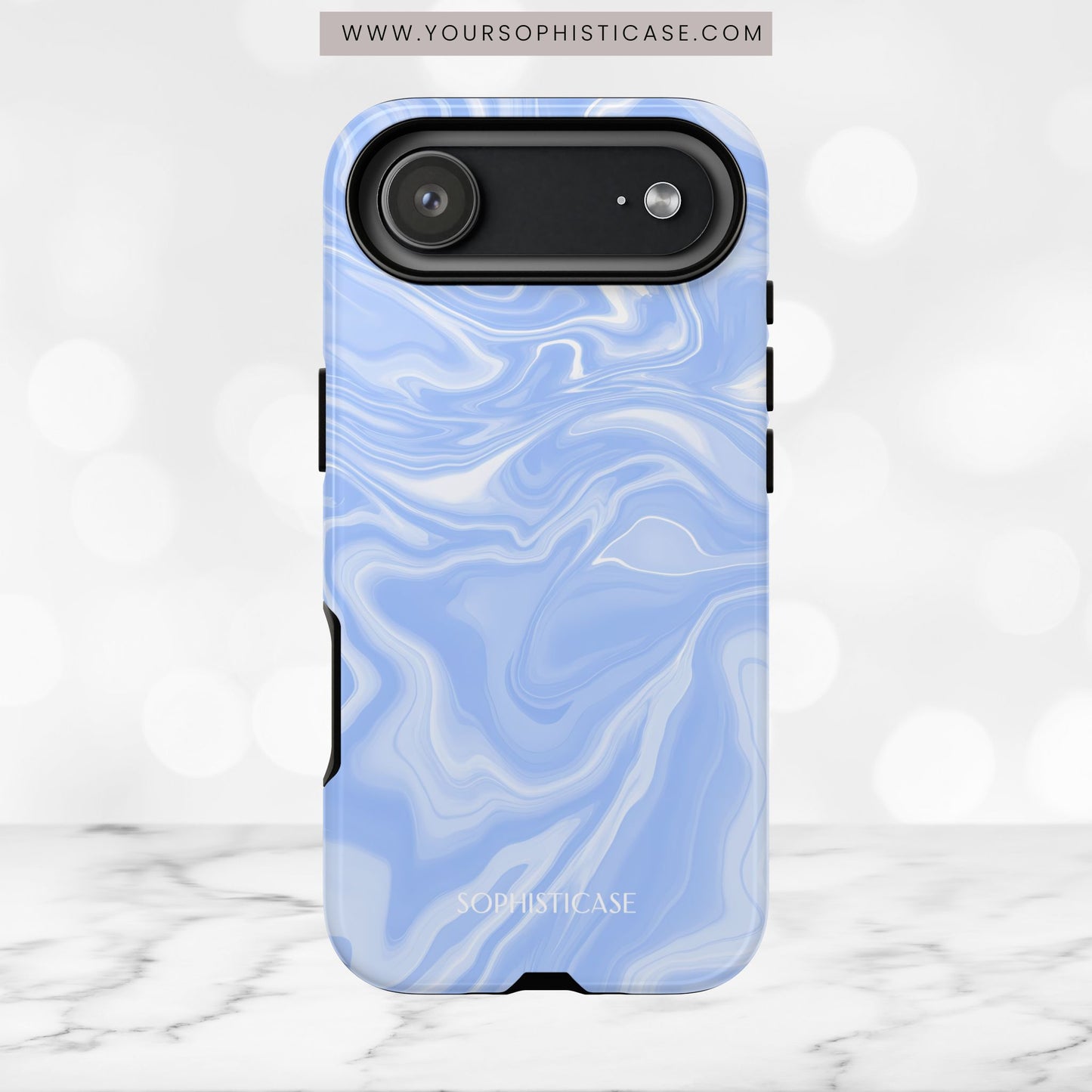 Liquid Dreams in Smoke Blue - iPhone Case