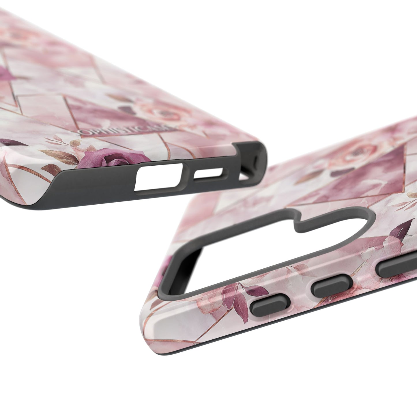 Royal Floral in Plum Chevron - Tough Phone Case